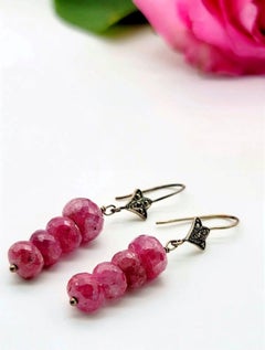 A.Jeschel  Pink Sapphire earrings.