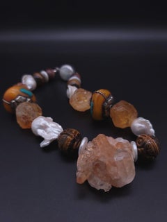 A.Jeschel Powerful Citrine bold necklace