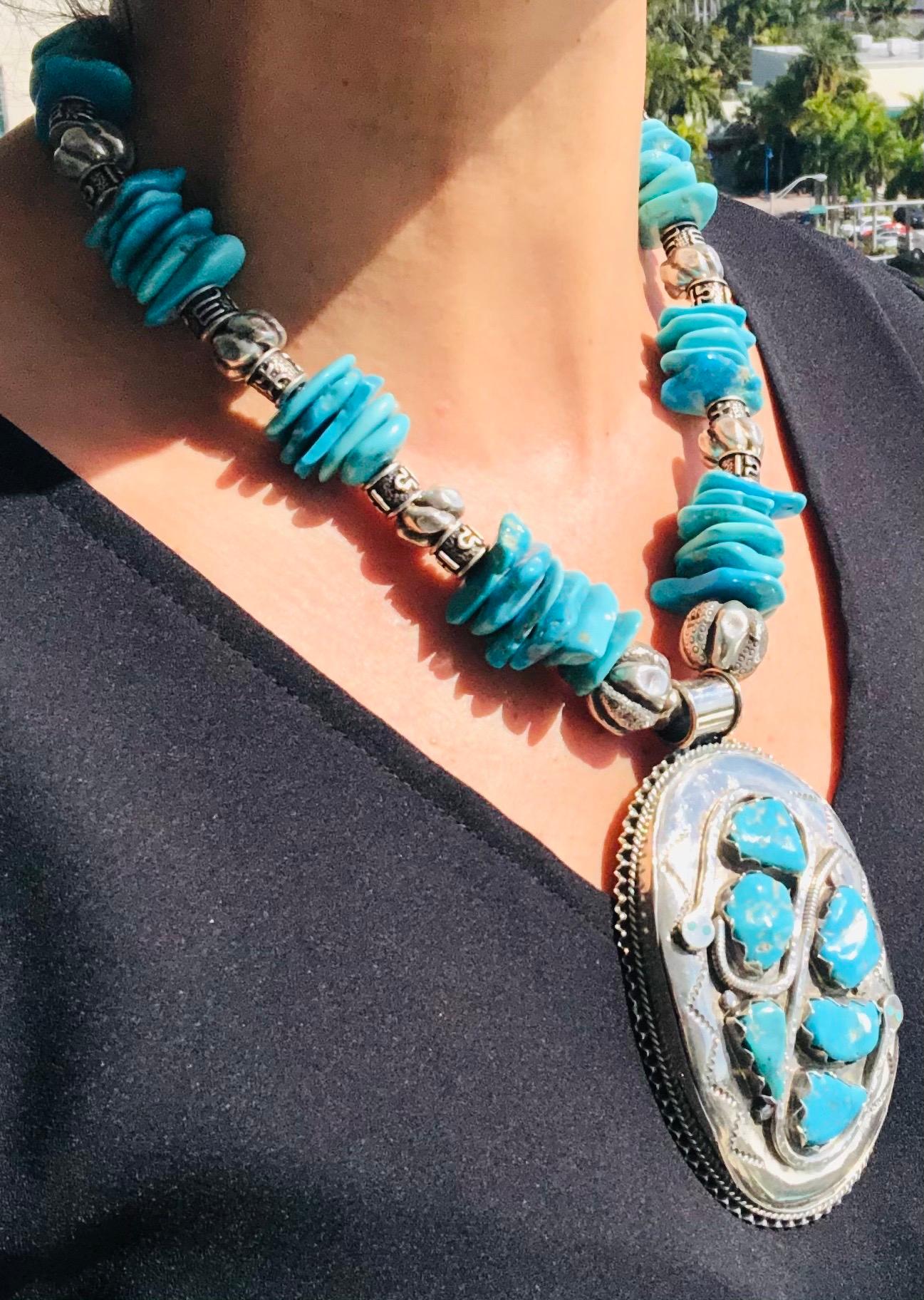 turquoise and silver necklaces