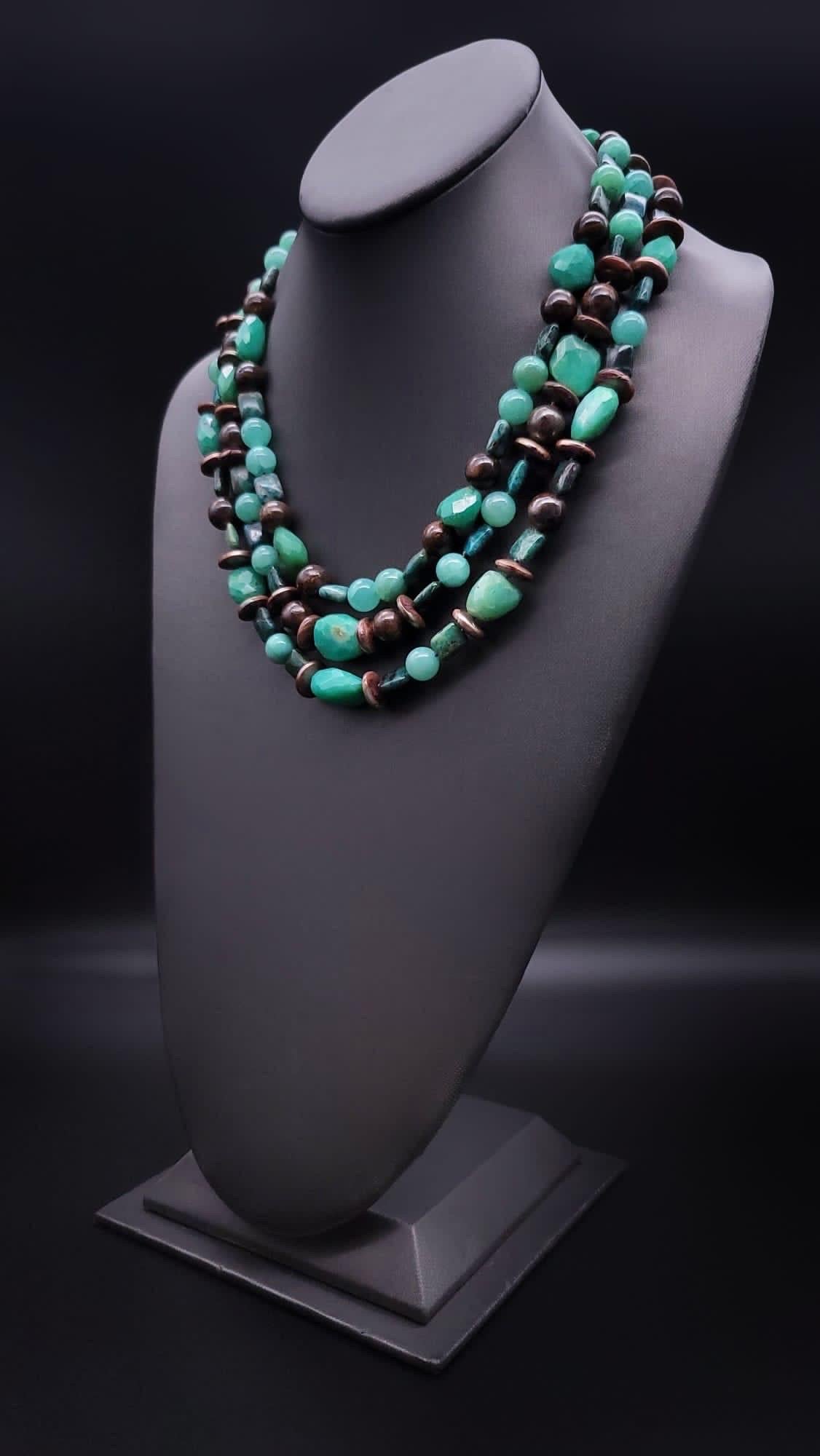 A.Jeschel Precious Chrysoprase necklace with Australian Opals For Sale 12