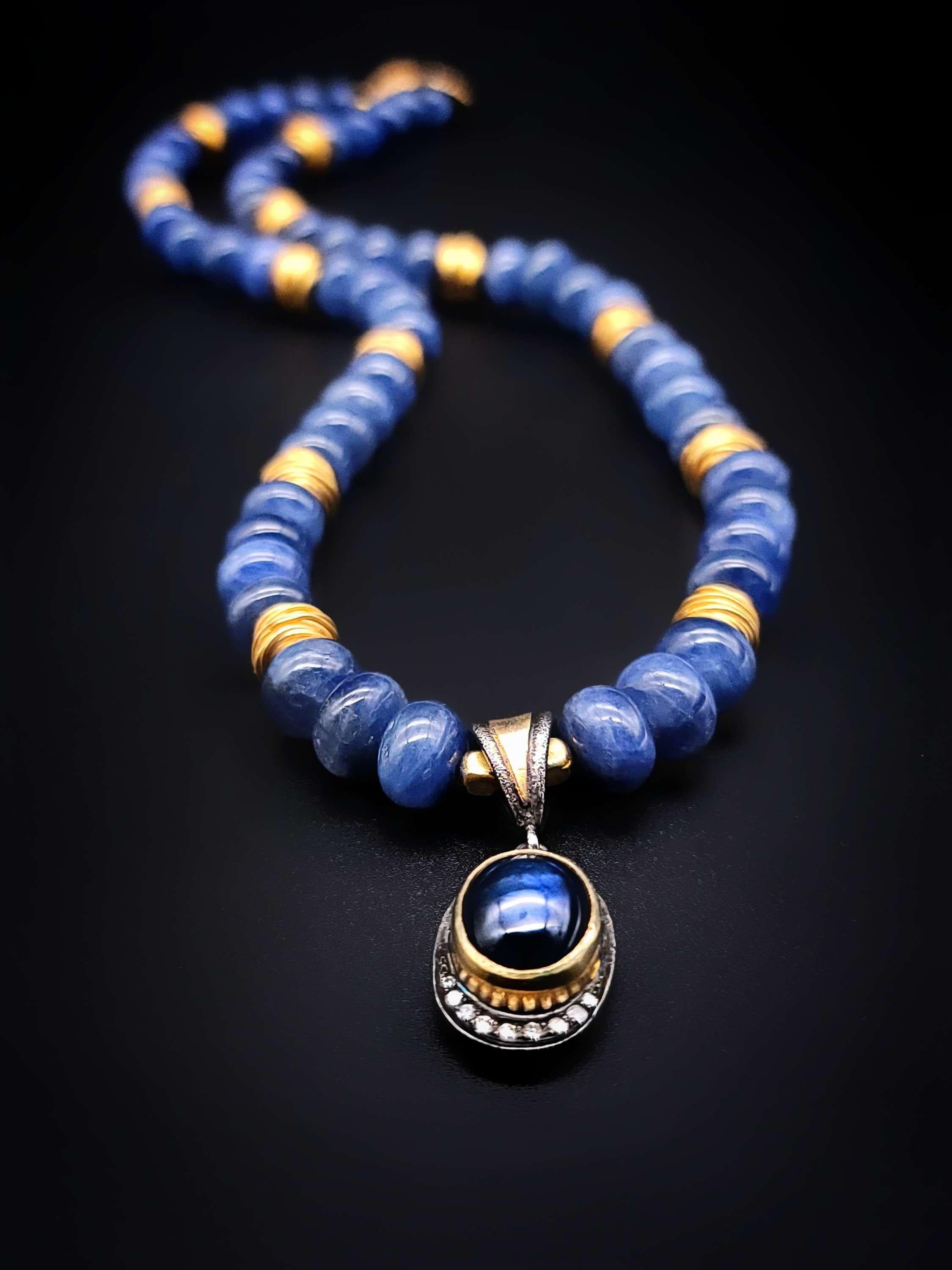 A.Jeschel Royal Blue Sapphire Necklace. 2