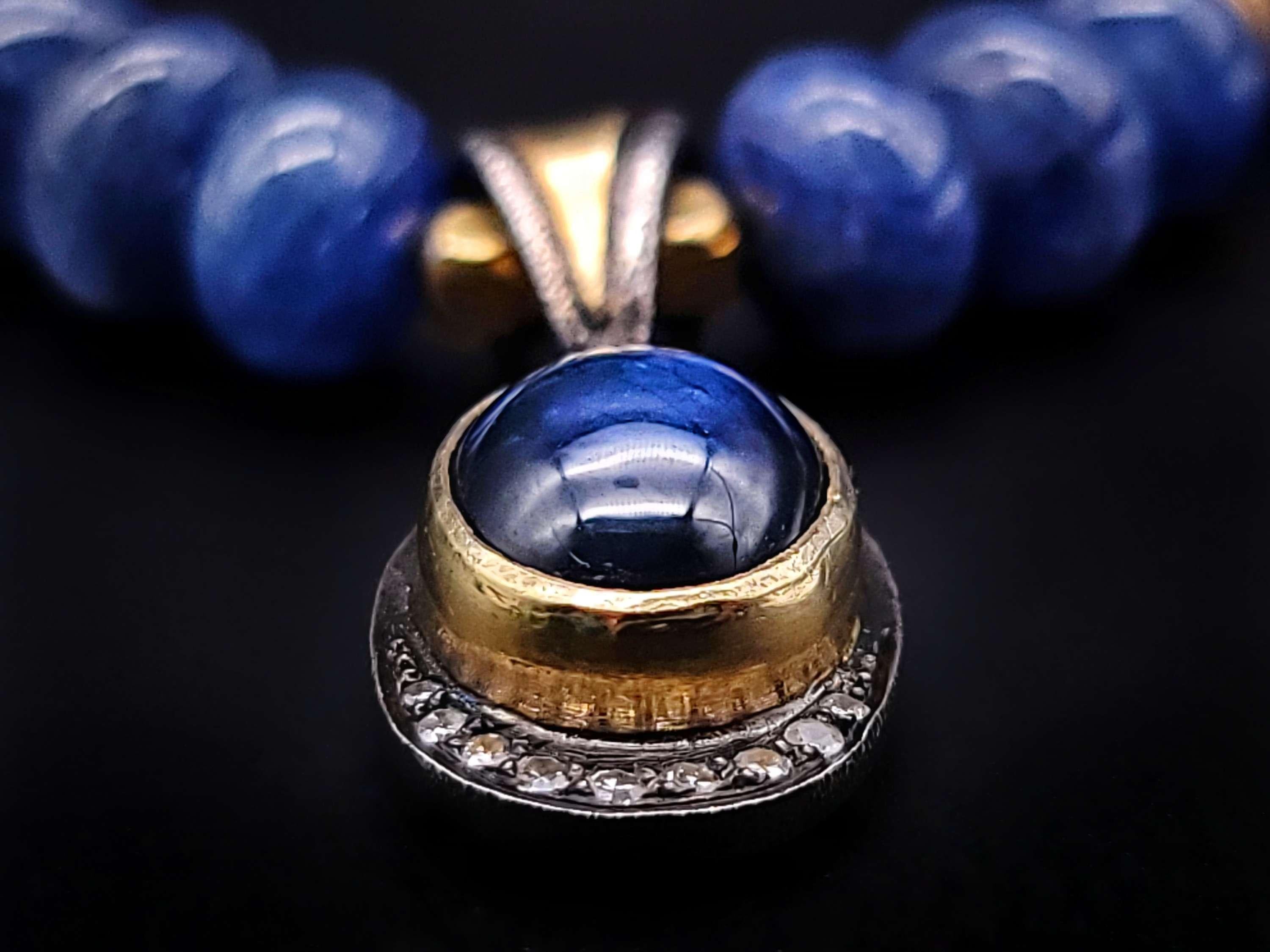 A.Jeschel Royal Blue Sapphire Necklace. 1