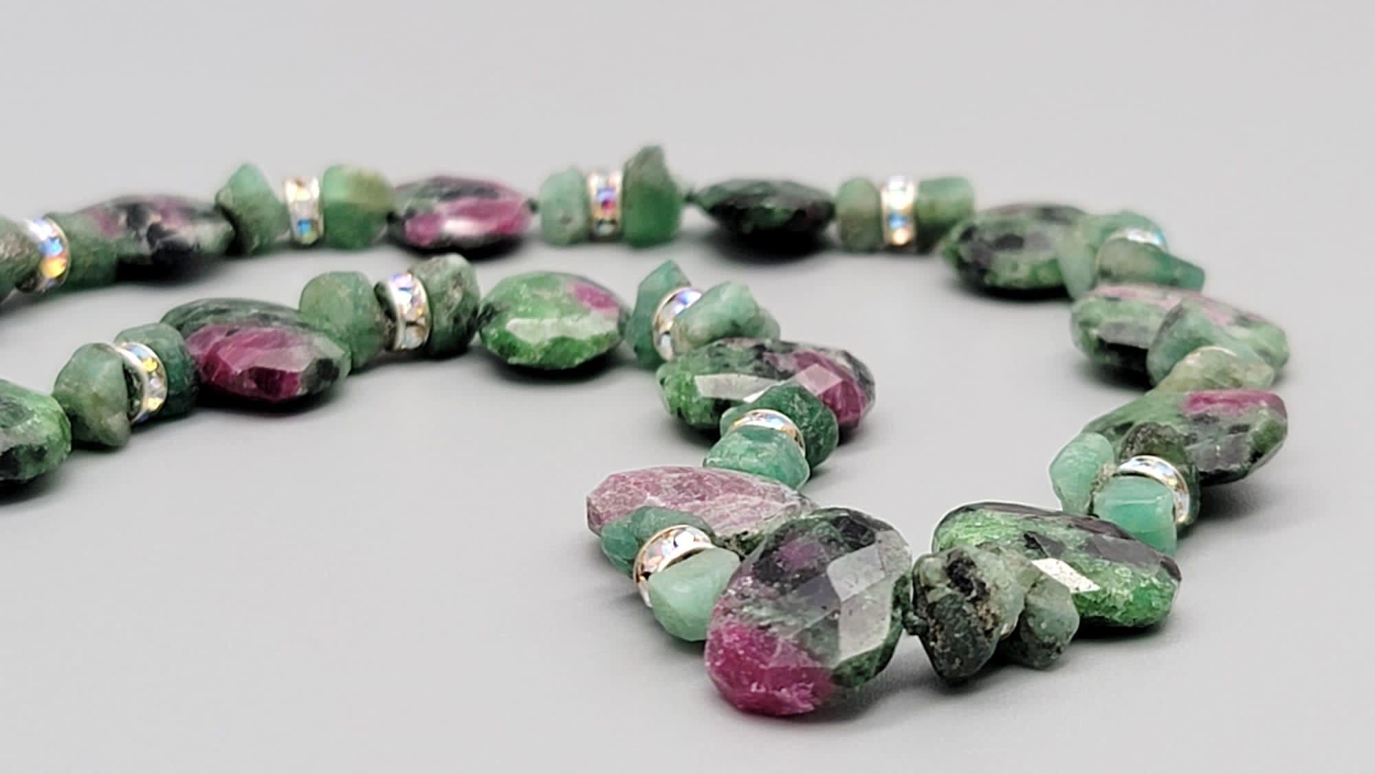 A.Jeschel Ruby in Zoisite and Emerald necklace. 1