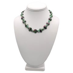 A.Jeschel Ruby in Zoisite and Emerald necklace.