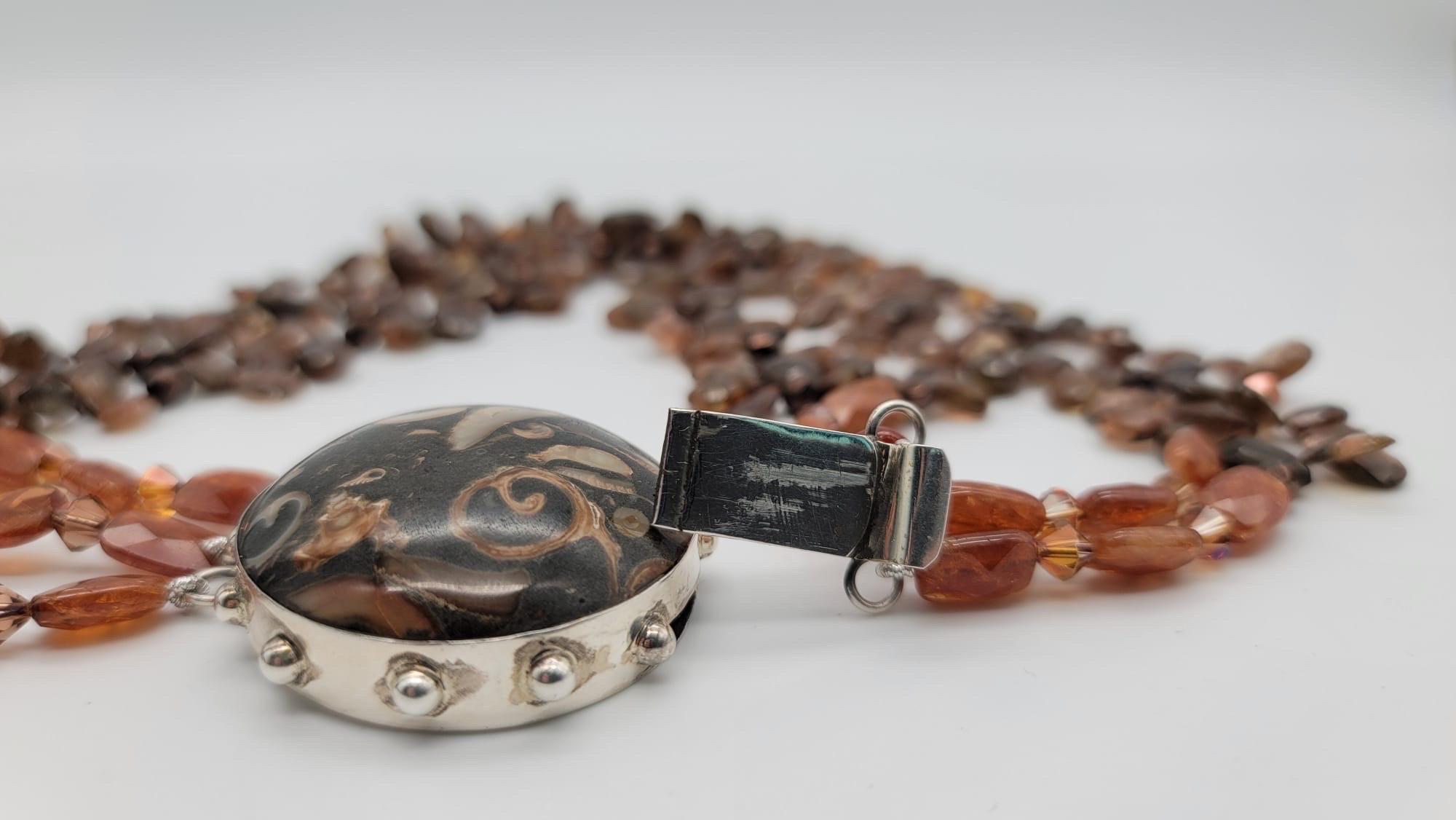 A.Jeschel Beautiful Rutilated Quartz necklace. For Sale 5