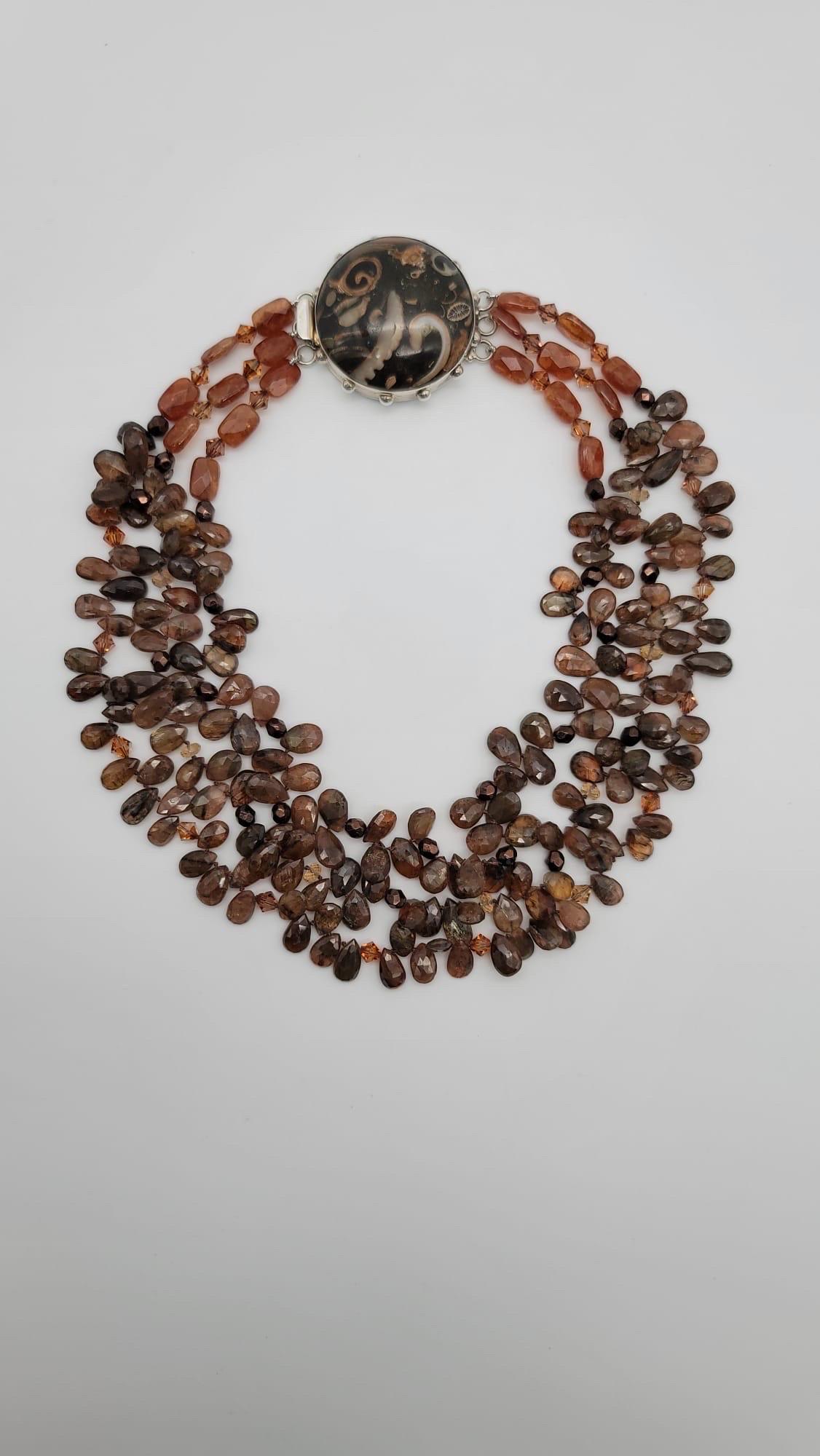A.Jeschel Beautiful Rutilated Quartz necklace. For Sale 9