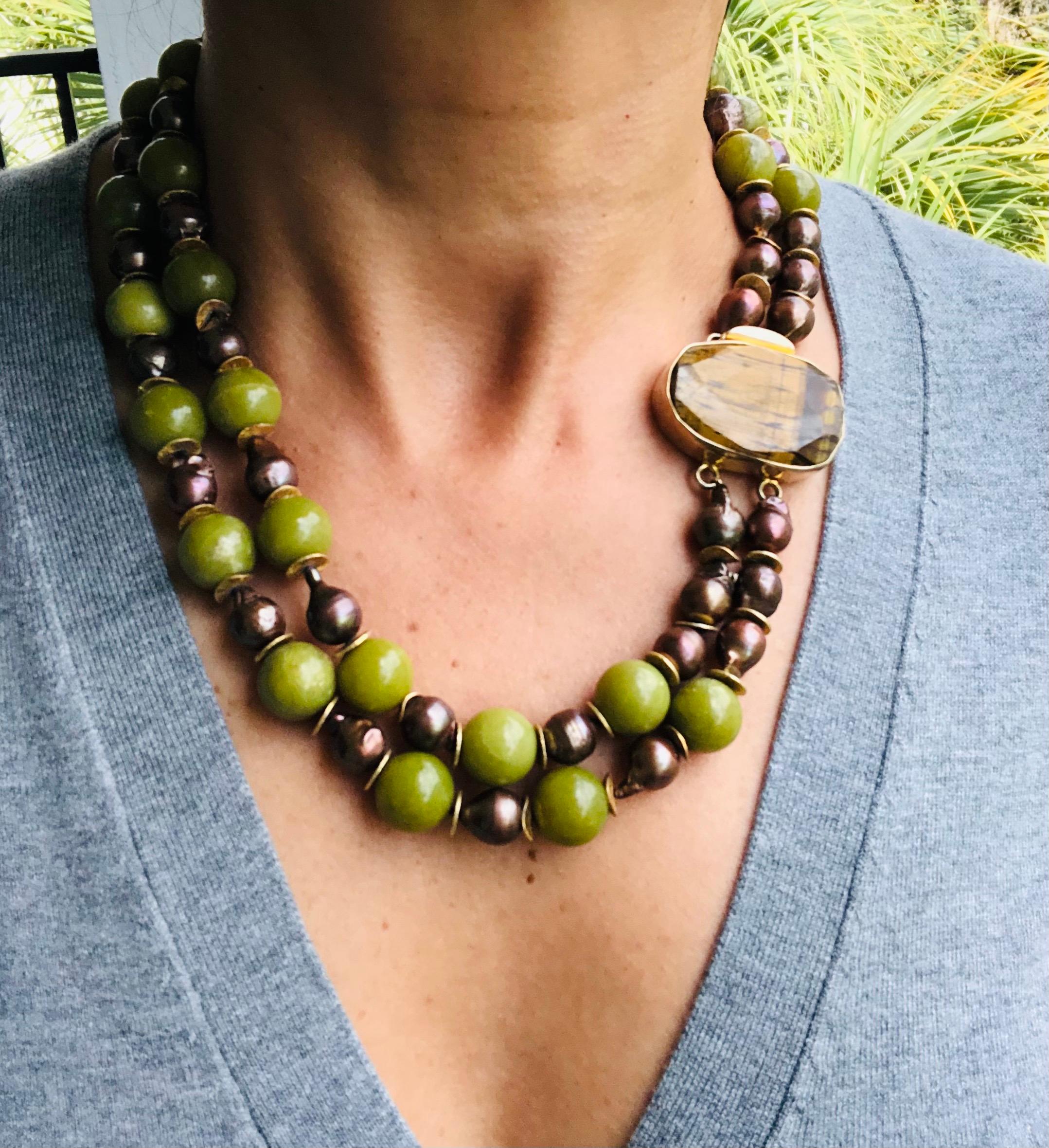 green beads necklace online india