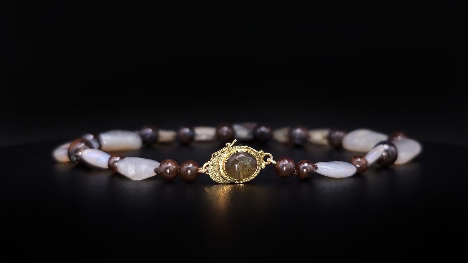 Collana in quarzo solare e opali australiani di A.Jeschel in vendita 4