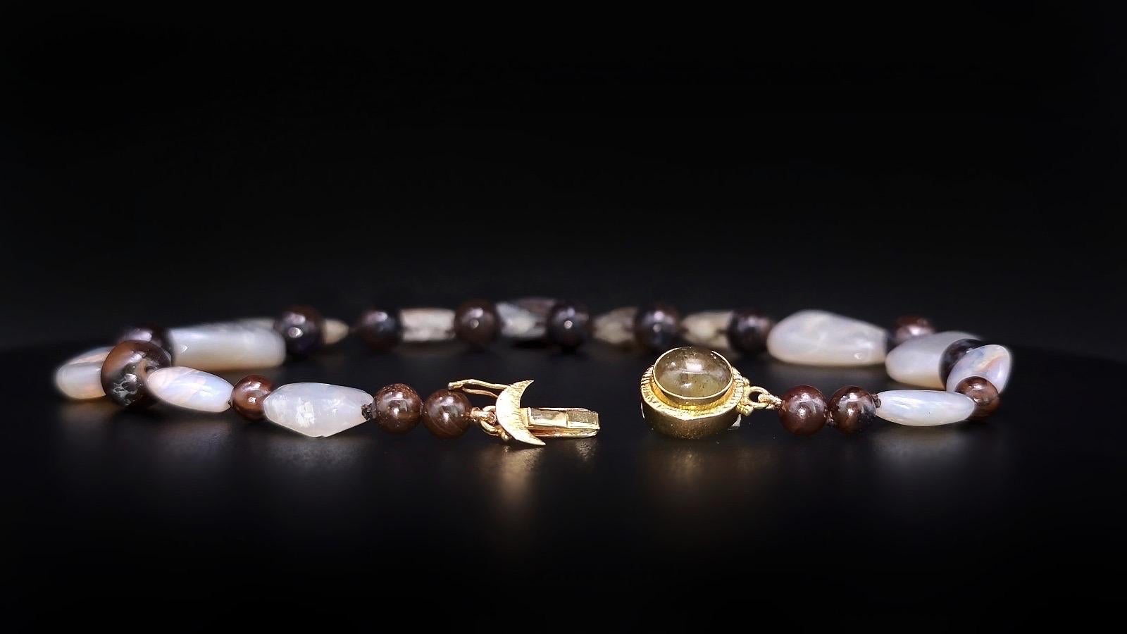 Collana in quarzo solare e opali australiani di A.Jeschel in vendita 3