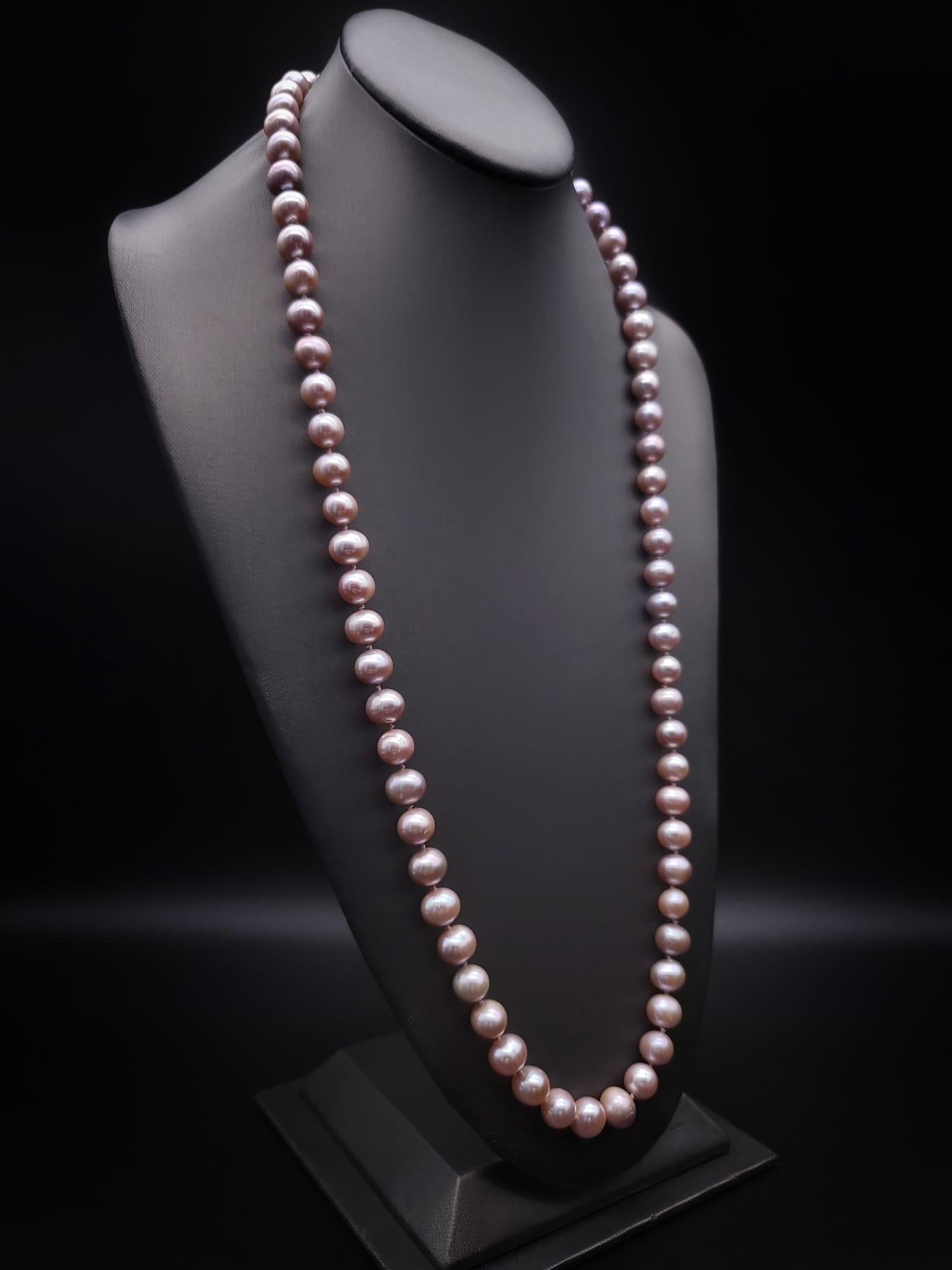 A.Jeschel Spectacular Angelskin pink freshwater Pearl necklace. 2