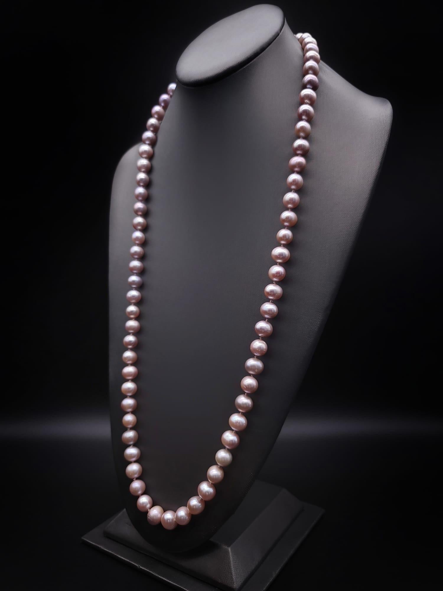 A.Jeschel Spectacular Angelskin pink freshwater Pearl necklace. 3