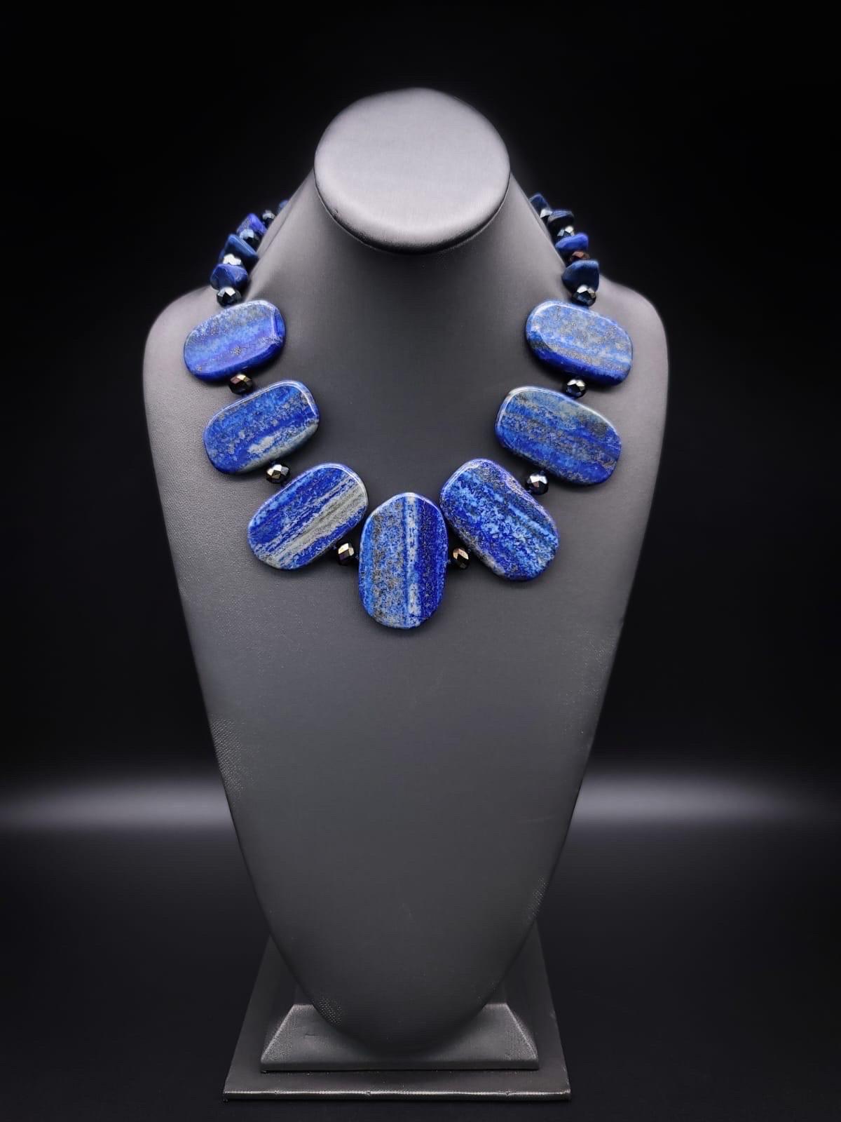A.Jeschel Spectacular Lapis Lazuli plates necklace. For Sale 13
