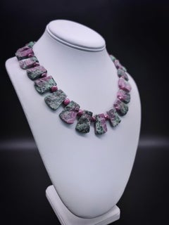A.Jeschel Spectacular Ruby Zoisite Collar necklace.