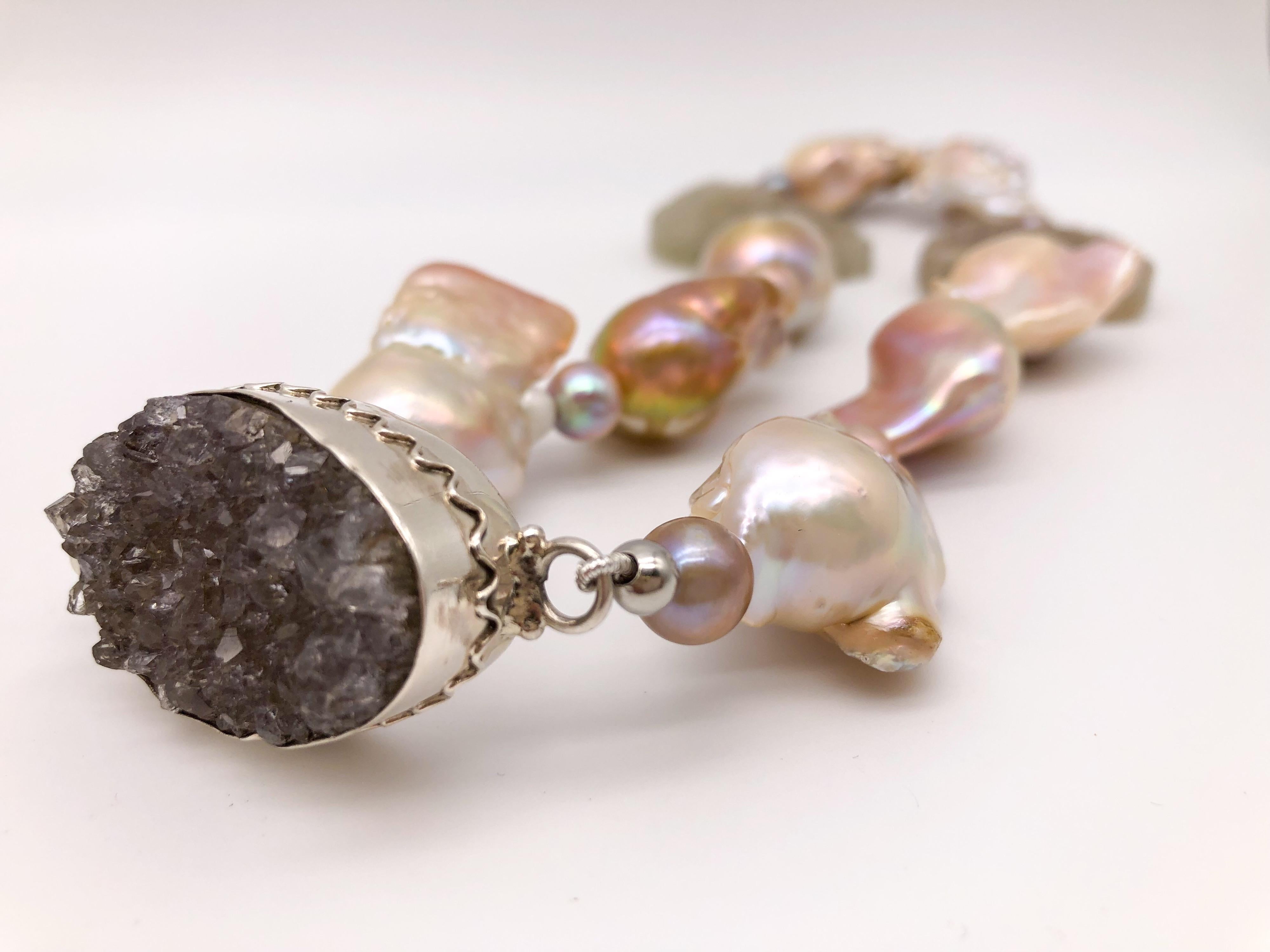 A.Jeschel Statement Baroque Pearl Necklace. For Sale 2