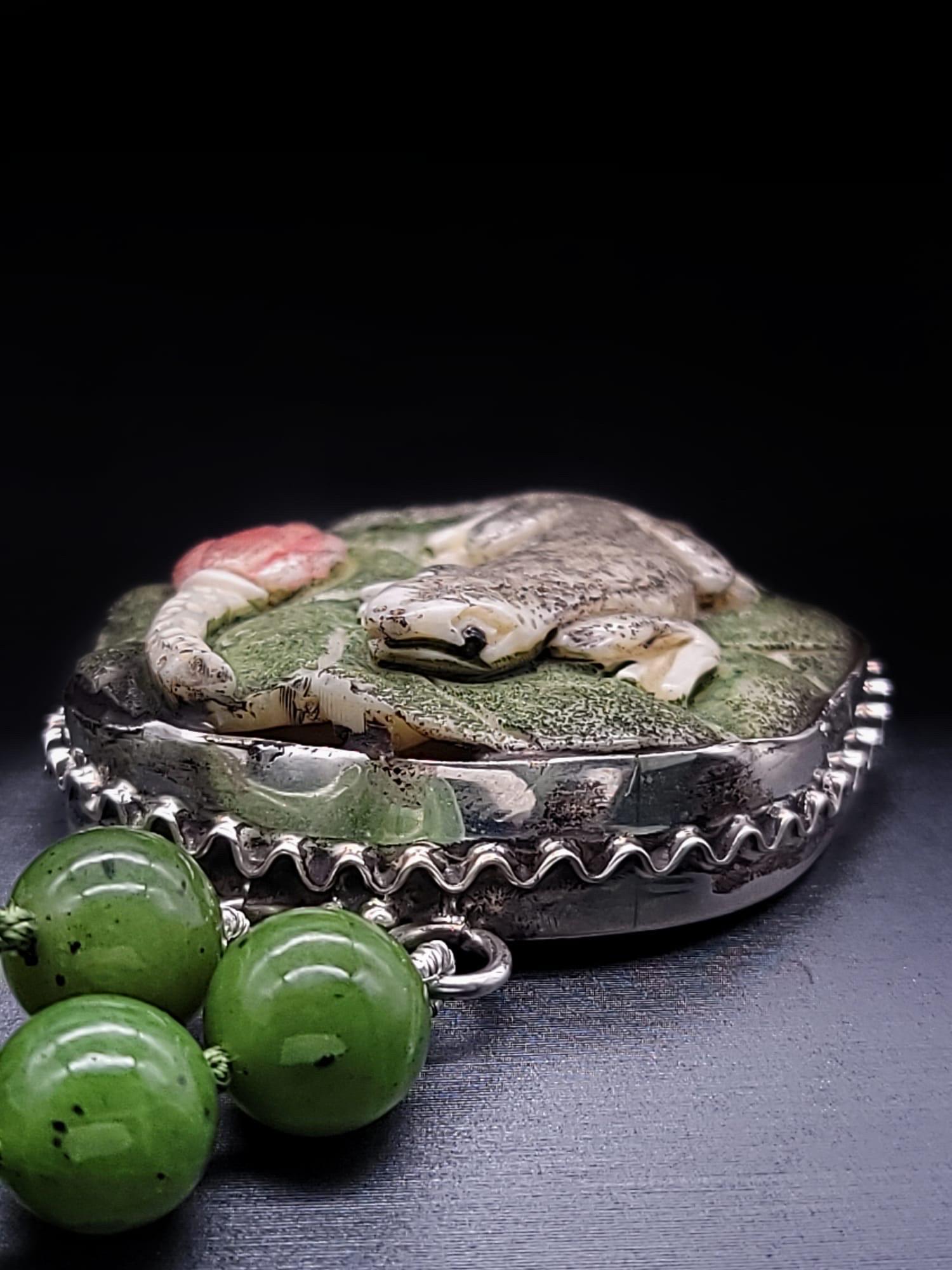 A.Jeschel Statement Nephrite Jade Bracelet. 8