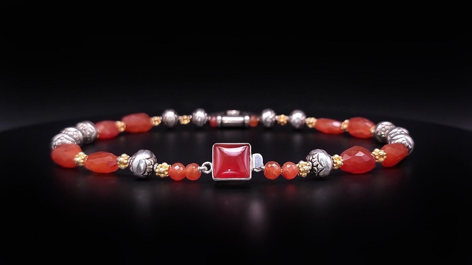 Collana con ciondolo tribale in corniola di A.Jeschel in vendita 1