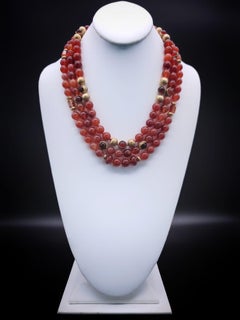A.Jeschel Stunning Carnelian necklace with signature clasp.