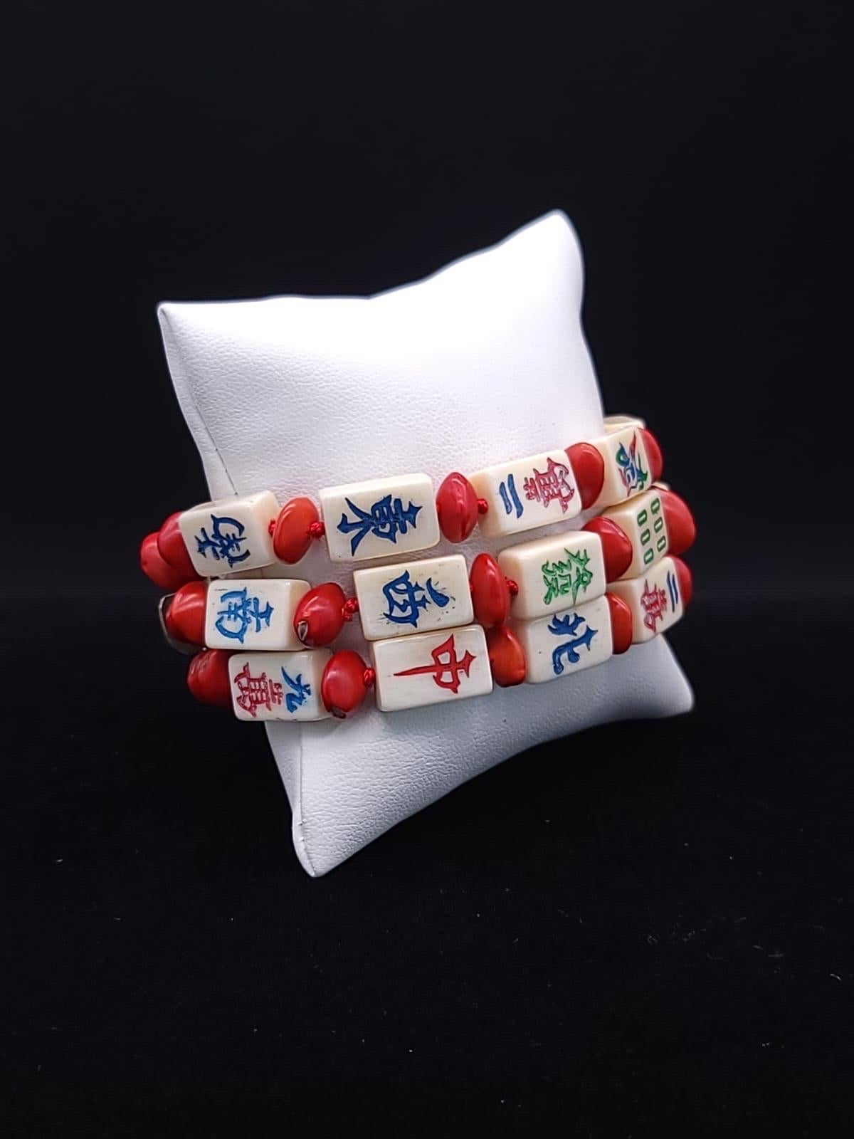 A.Jeschel Stunning mahjong tiles bracelet. 5