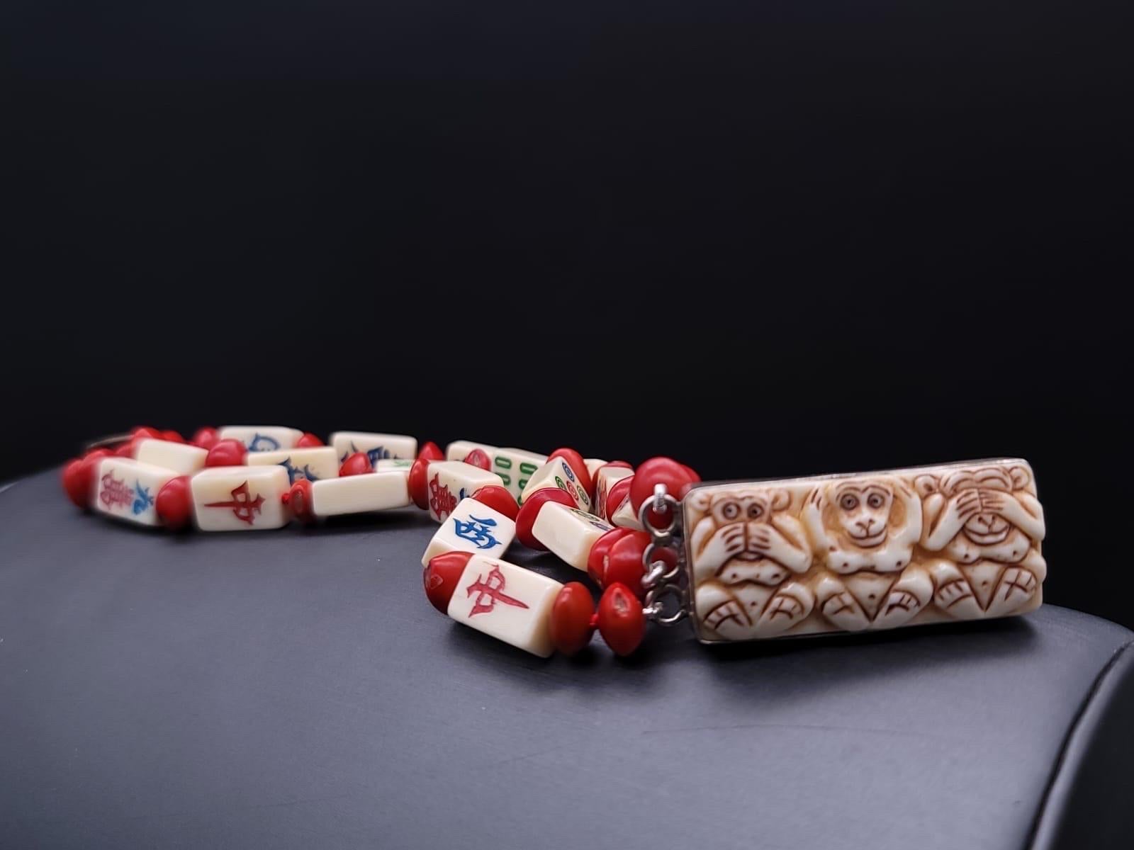 A.Jeschel Stunning mahjong tiles bracelet. 6