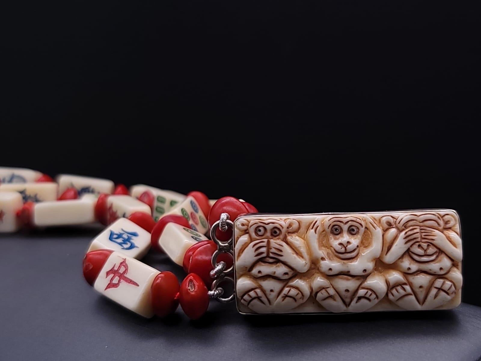 A.Jeschel Stunning mahjong tiles bracelet. 8