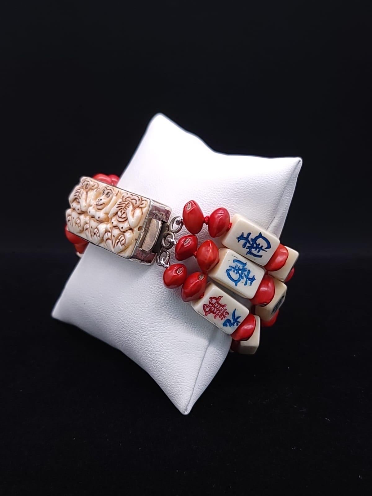 A.Jeschel Stunning mahjong tiles bracelet. 11