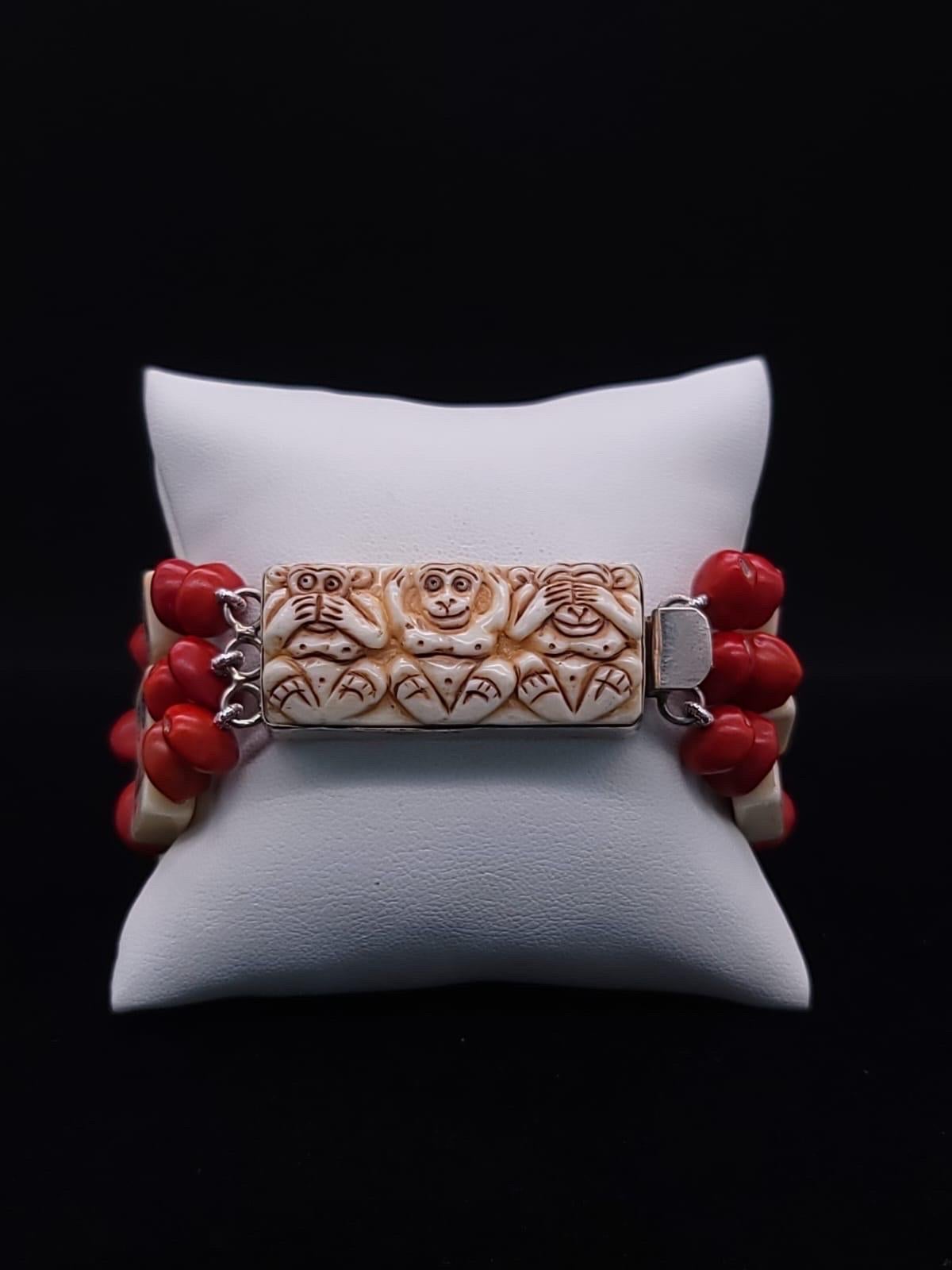 A.Jeschel Stunning mahjong tiles bracelet. 12
