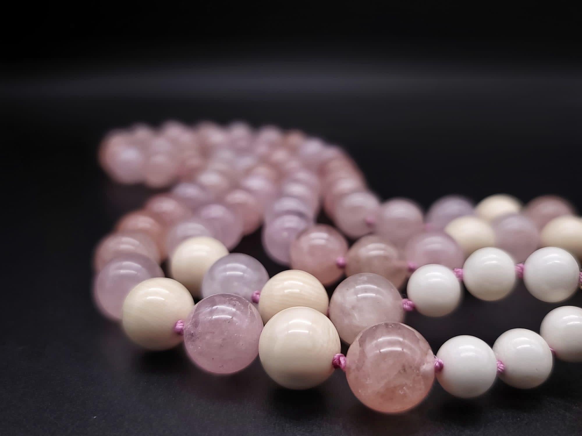 A.Jeschel Splendida collana di Morganite con chiusura firmata. 3