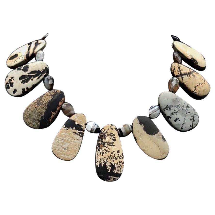 A.Jeschel Stunning Picasso Jasper necklace.