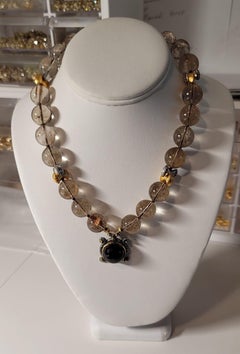 A.Jeschel Stunning Rutilated Quartz necklace