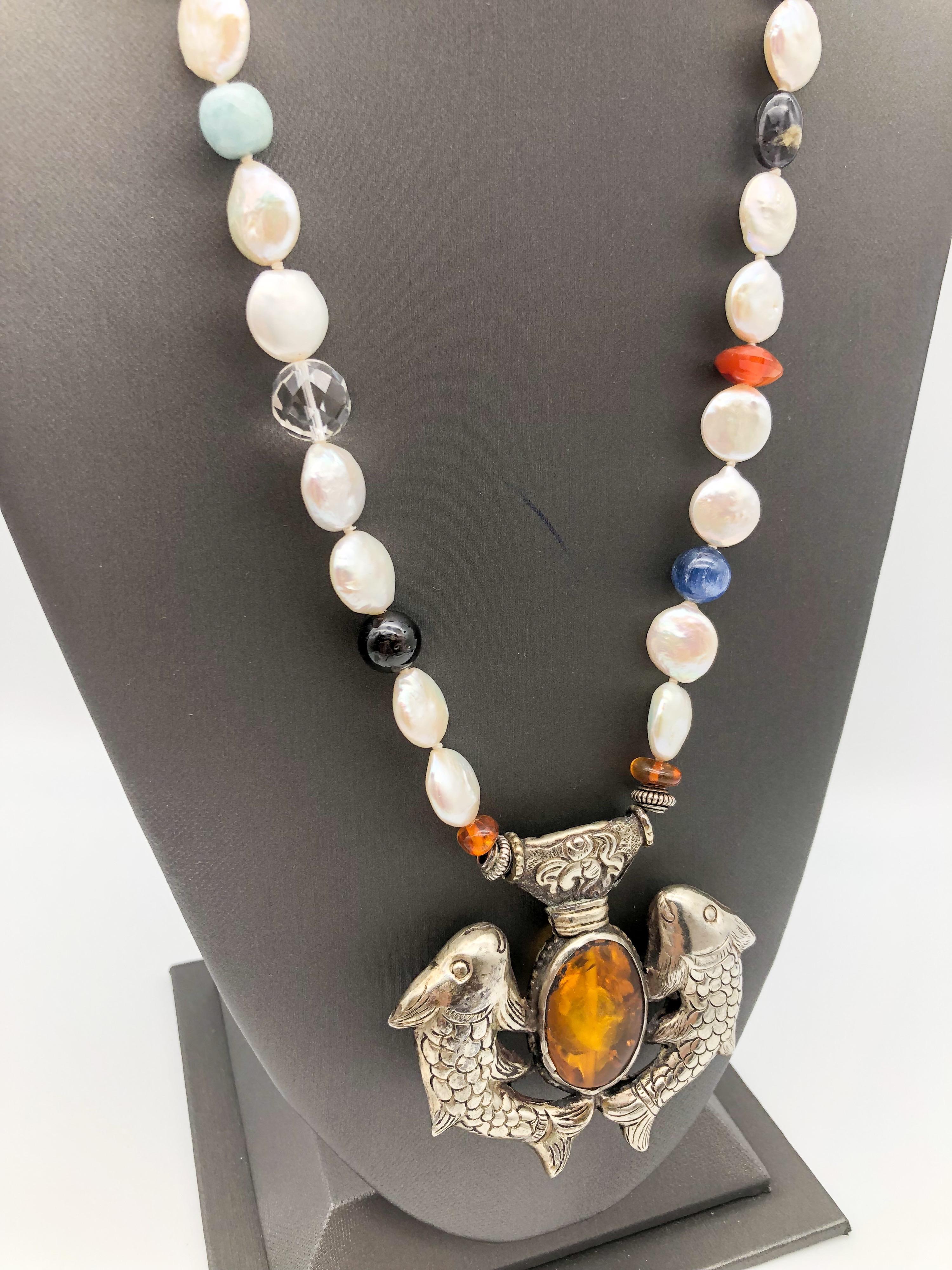 tibetan pearl necklace