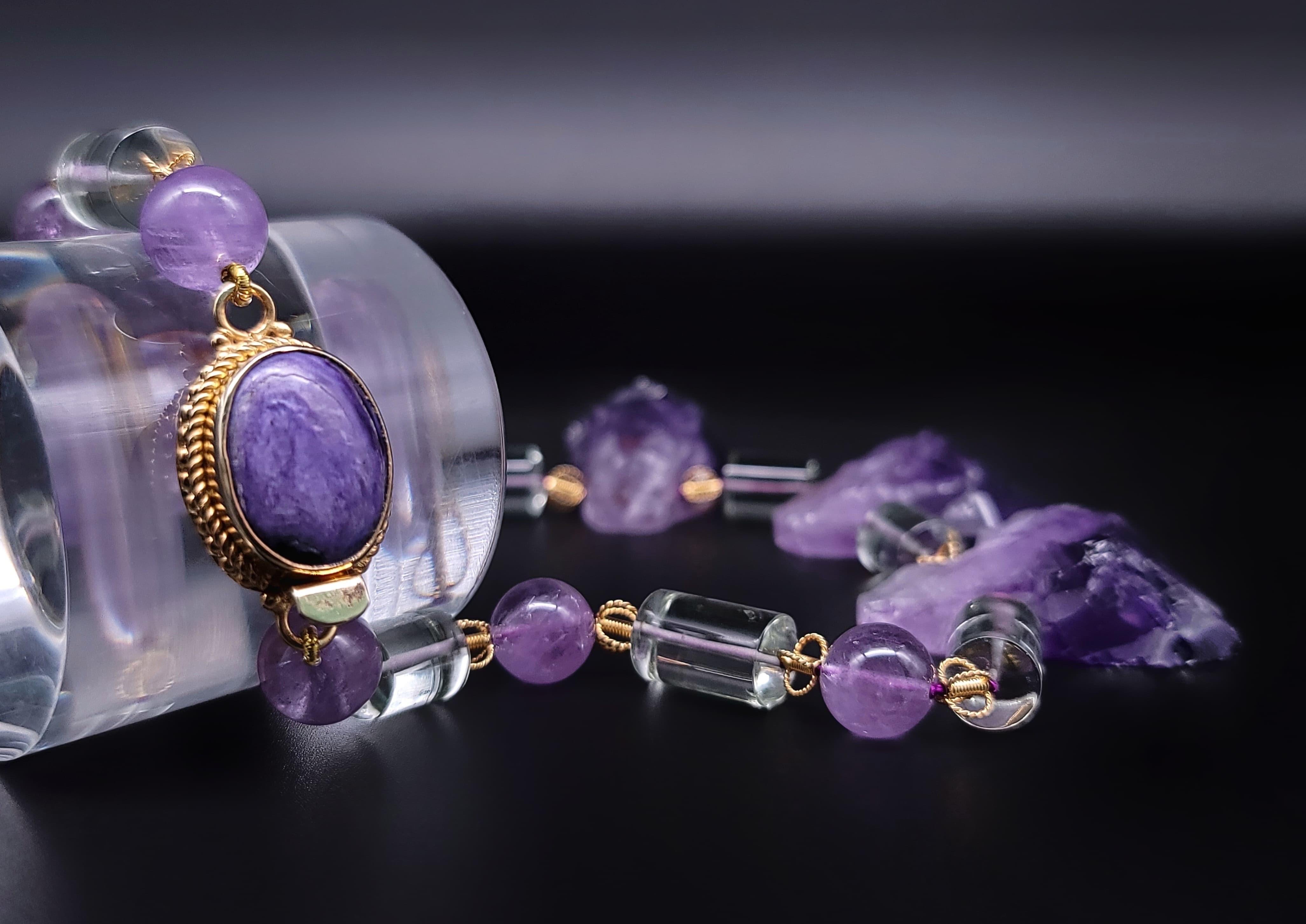 A.Jeschel  Unique Bold Purple Amethyst necklace. For Sale 7