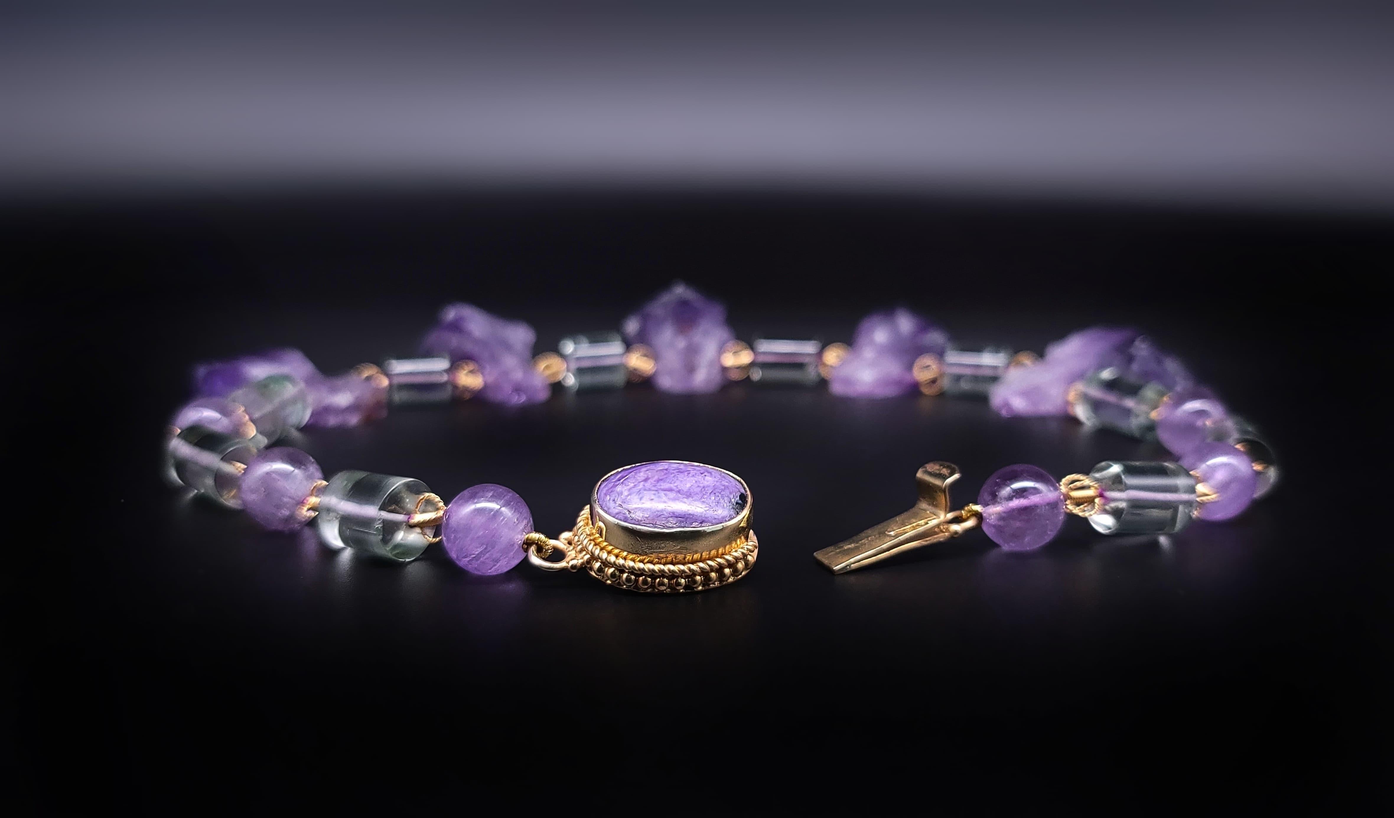 A.Jeschel  Unique Bold Purple Amethyst necklace. For Sale 8