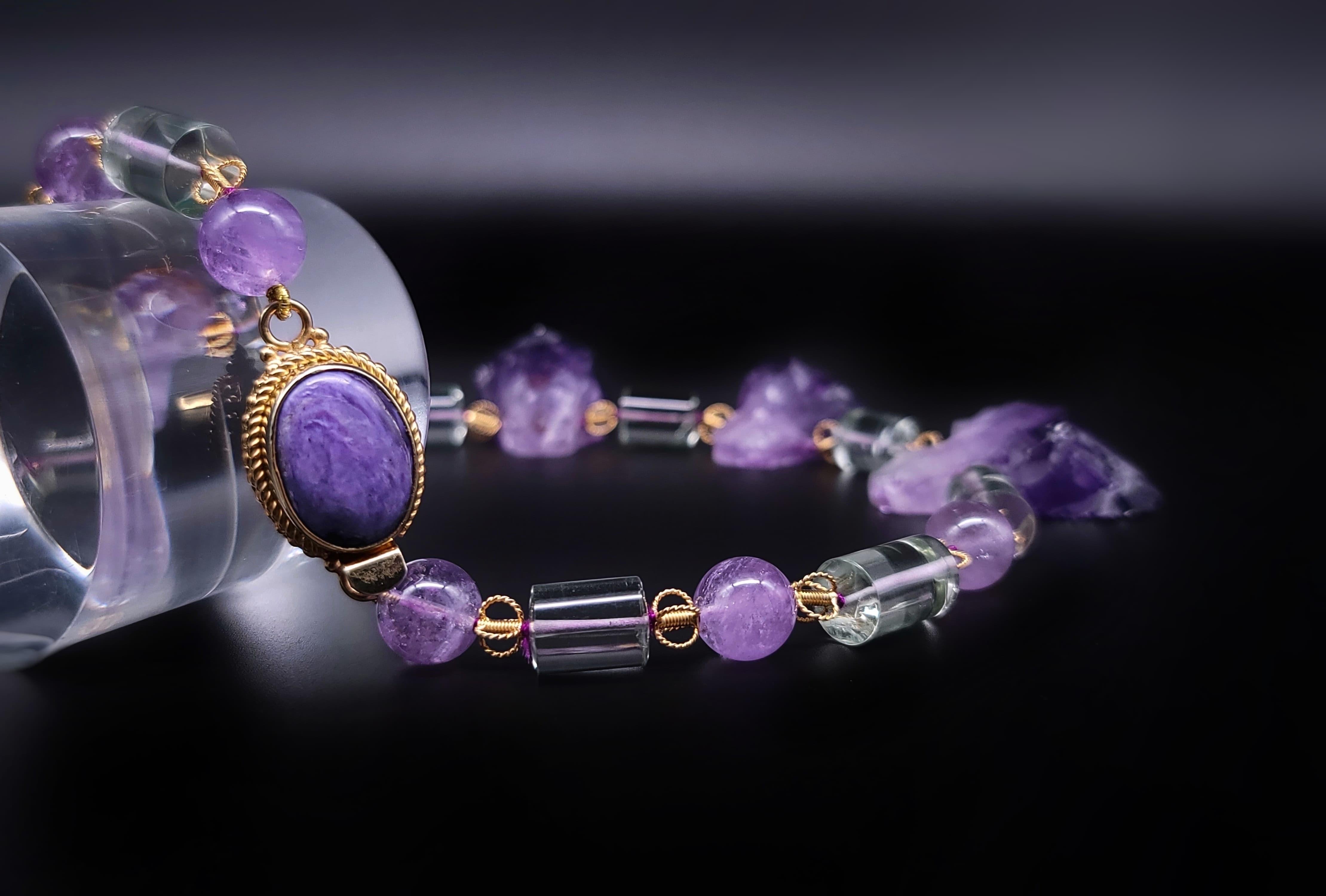 A.Jeschel  Unique Bold Purple Amethyst necklace. For Sale 9
