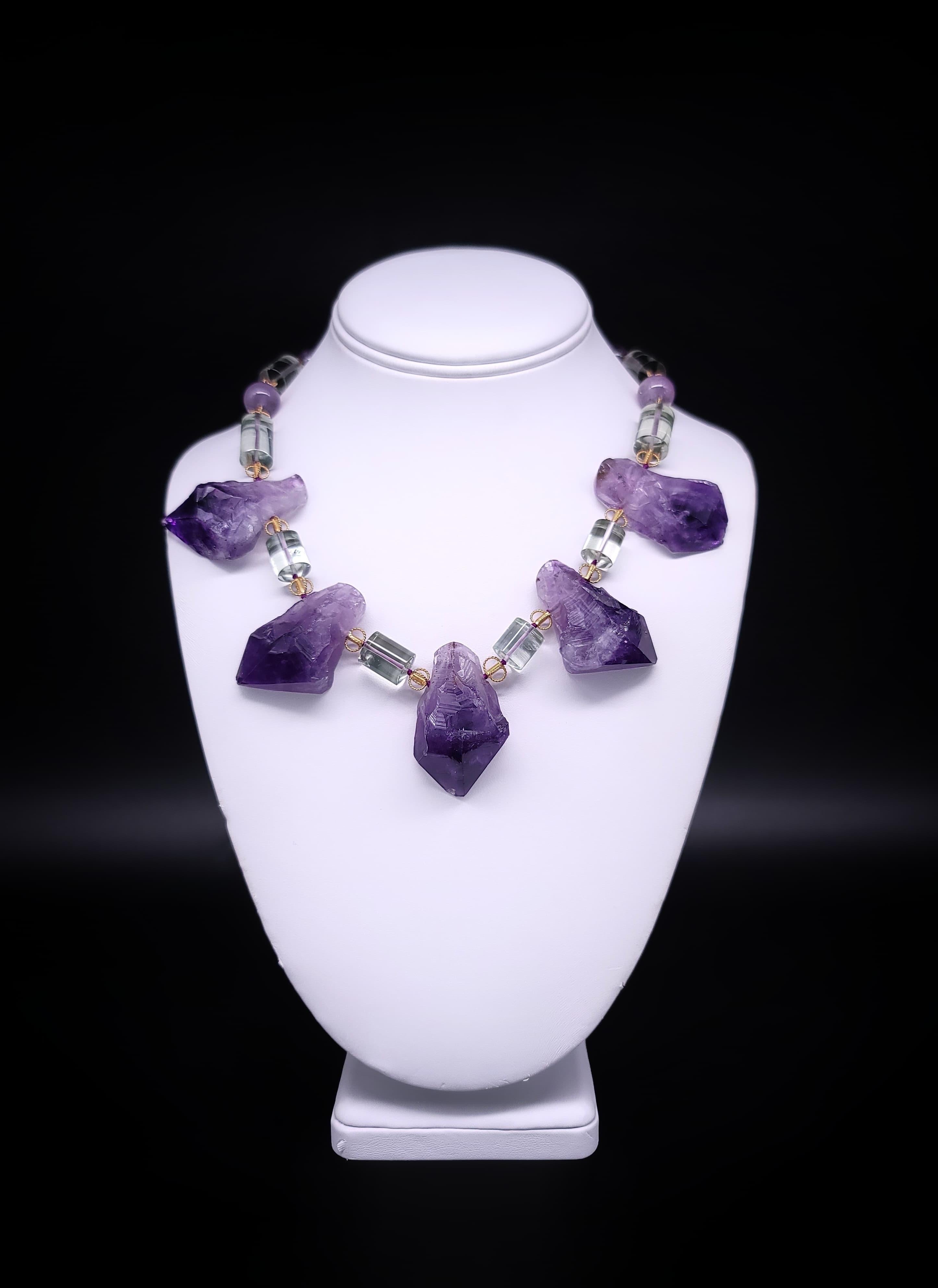 A.Jeschel  Unique Bold Purple Amethyst necklace. For Sale 10