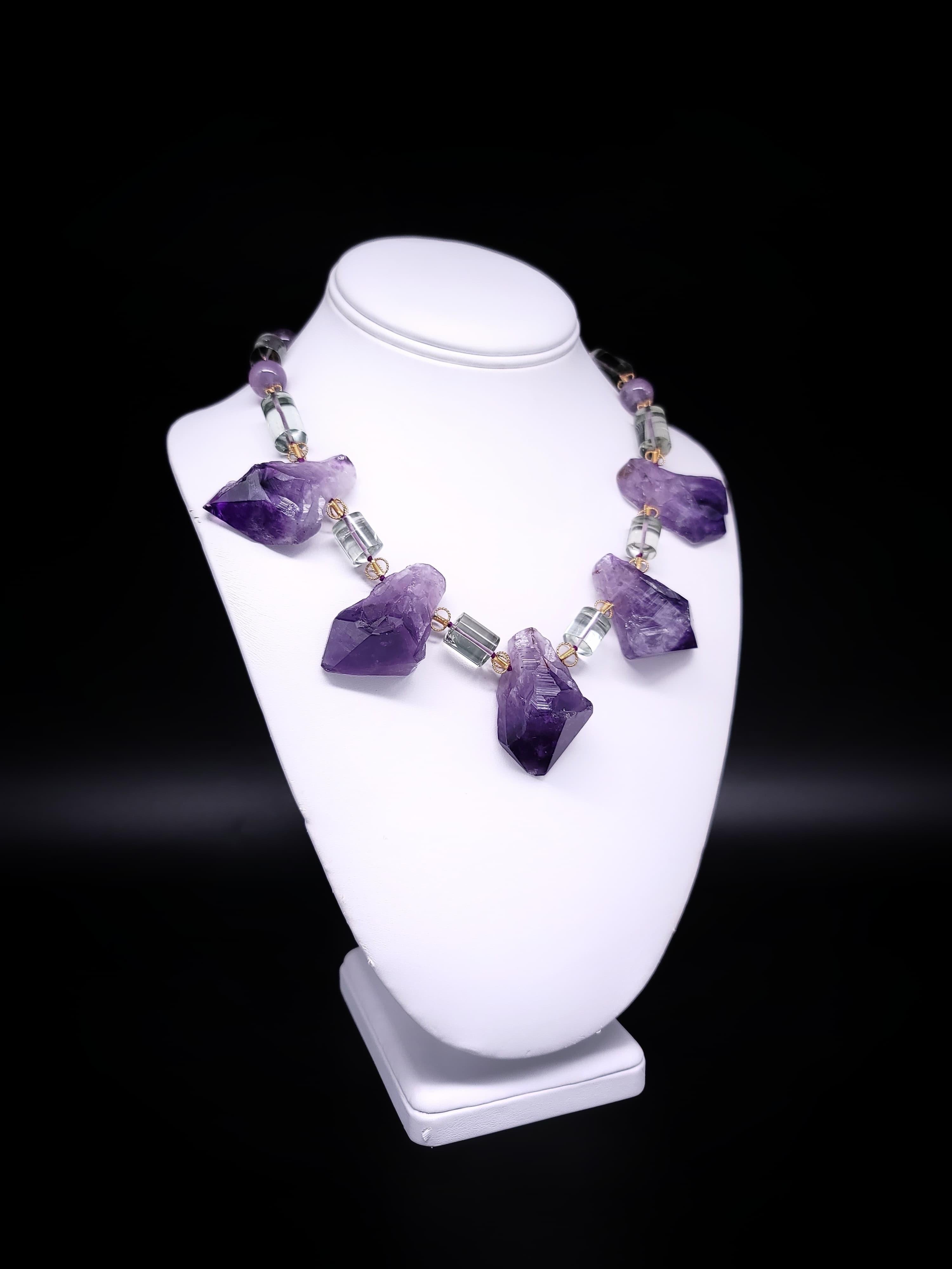 A.Jeschel  Unique Bold Purple Amethyst necklace. For Sale 11