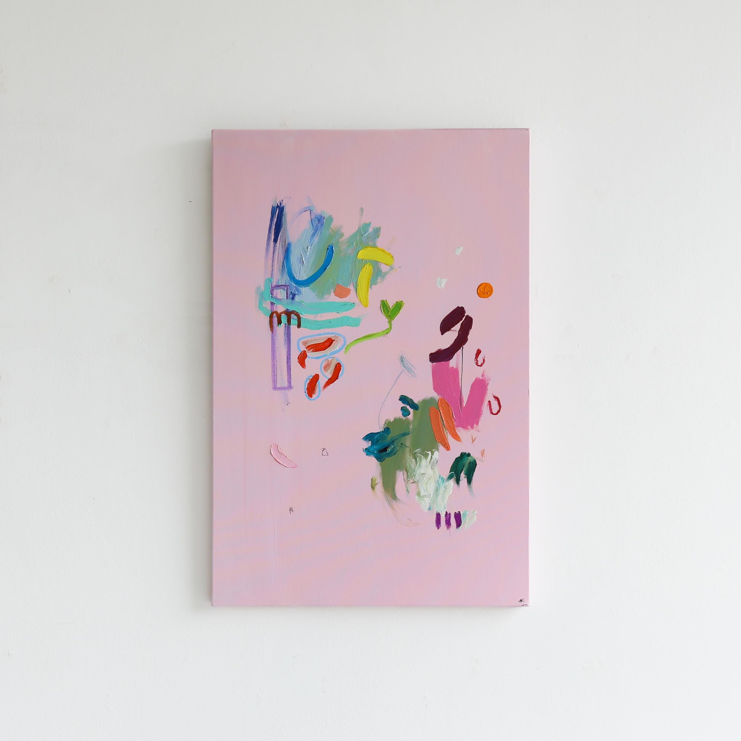 Pretty in Pink No. 102 - Painting by AK Hardeman