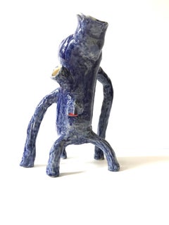 Abstrait  Sculpture en céramique du récipient ; "Creature Medium n° 10"