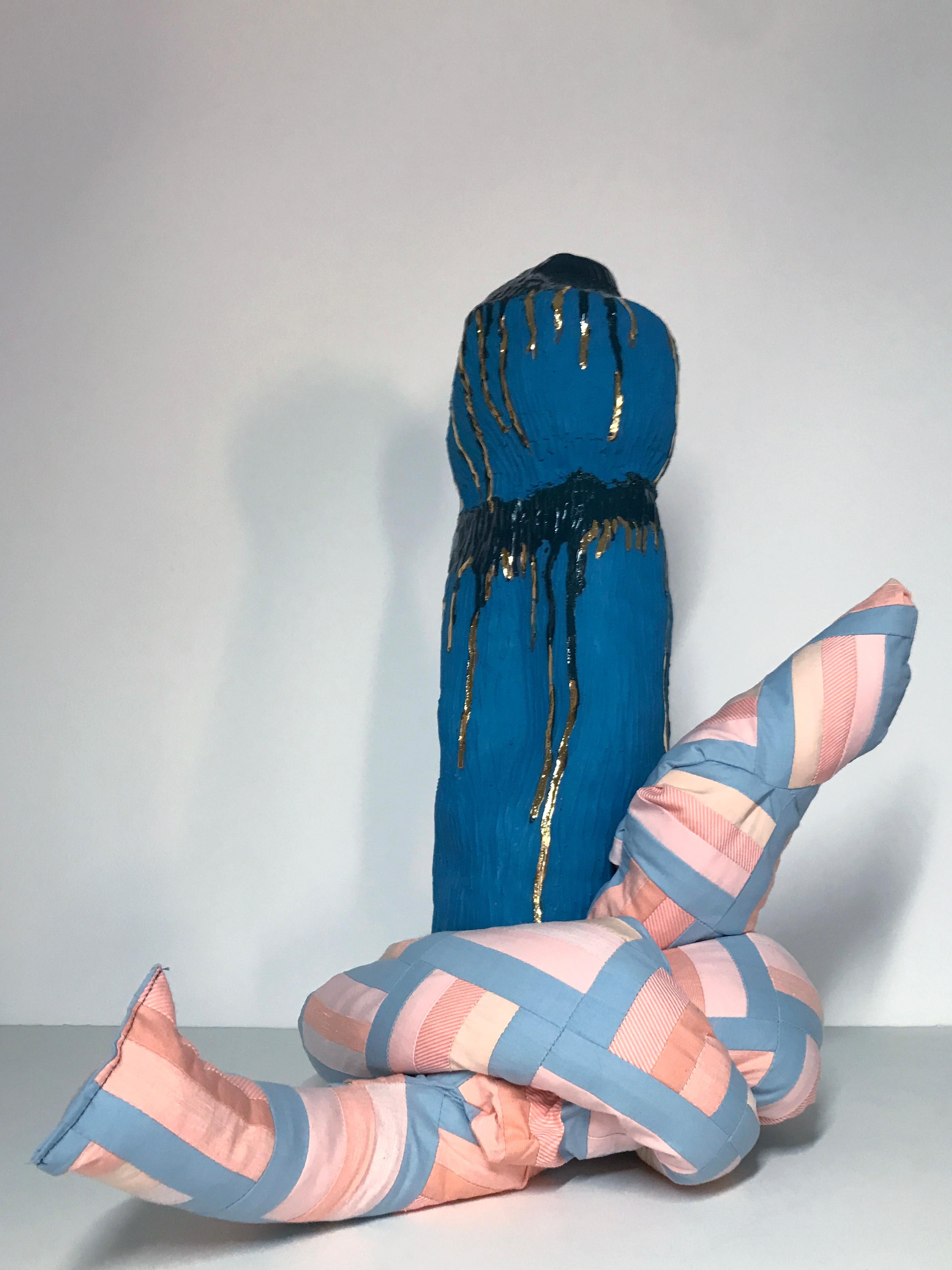 Sculpture en céramique et textile : « N° 2 »