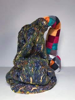 Ceramic and textile sculpture: 'No. 3'