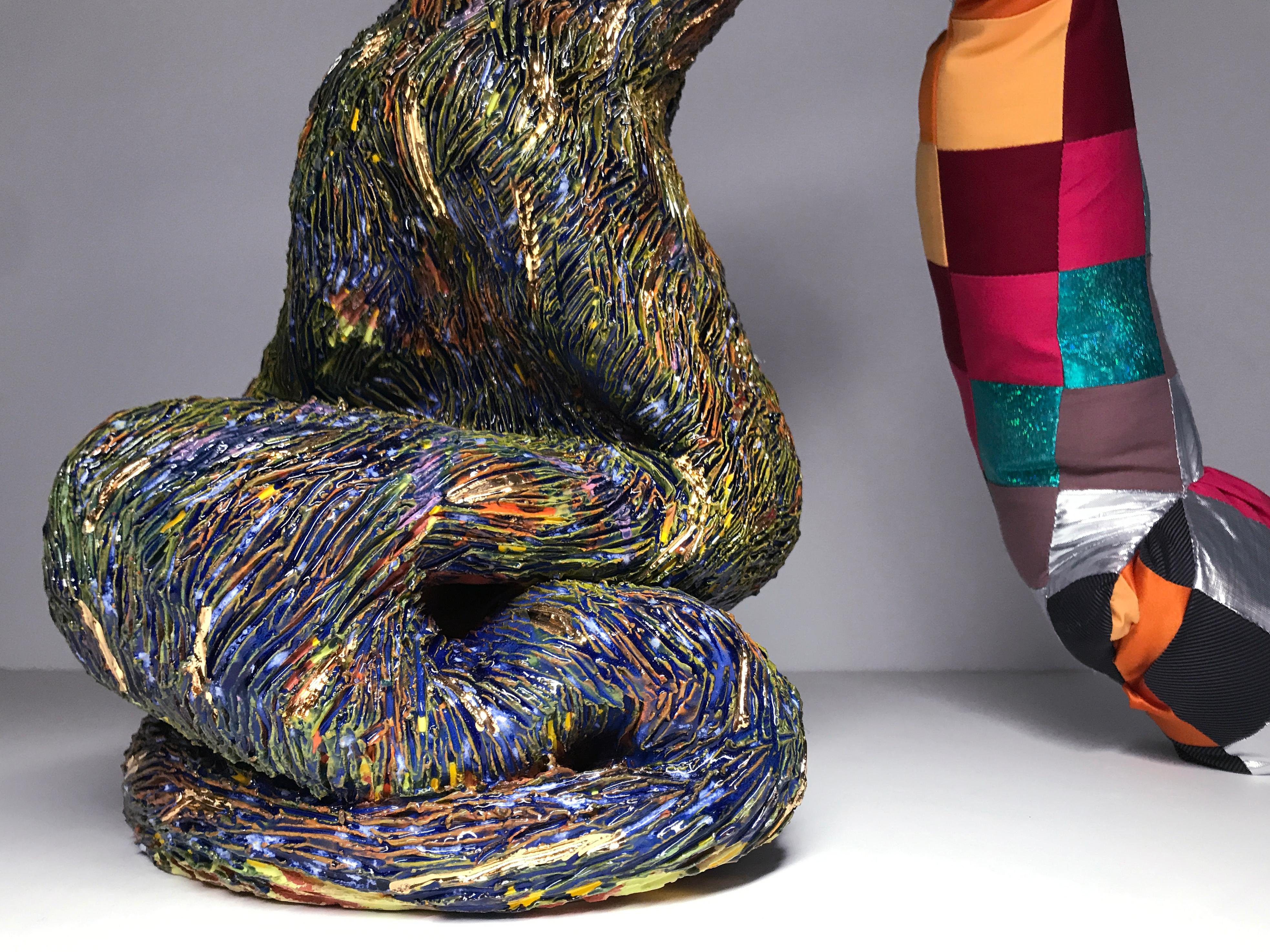 This is part of a collection of ceramics, textiles, and drawings by Ak Jansen which comprise his first solo show in New York City. Born in the Netherlands, Jansen’s work occupies queerness on both poetic and political terms, and honors queer