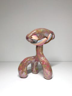 Ceramic and textile small sculpture: 'No. 11'