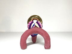 Kleine Skulptur aus Keramik und Textil: Nr. 17