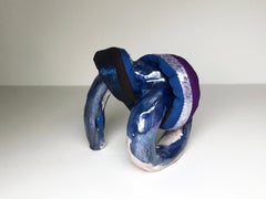 Ceramic and textile small sculpture: 'No. 18'