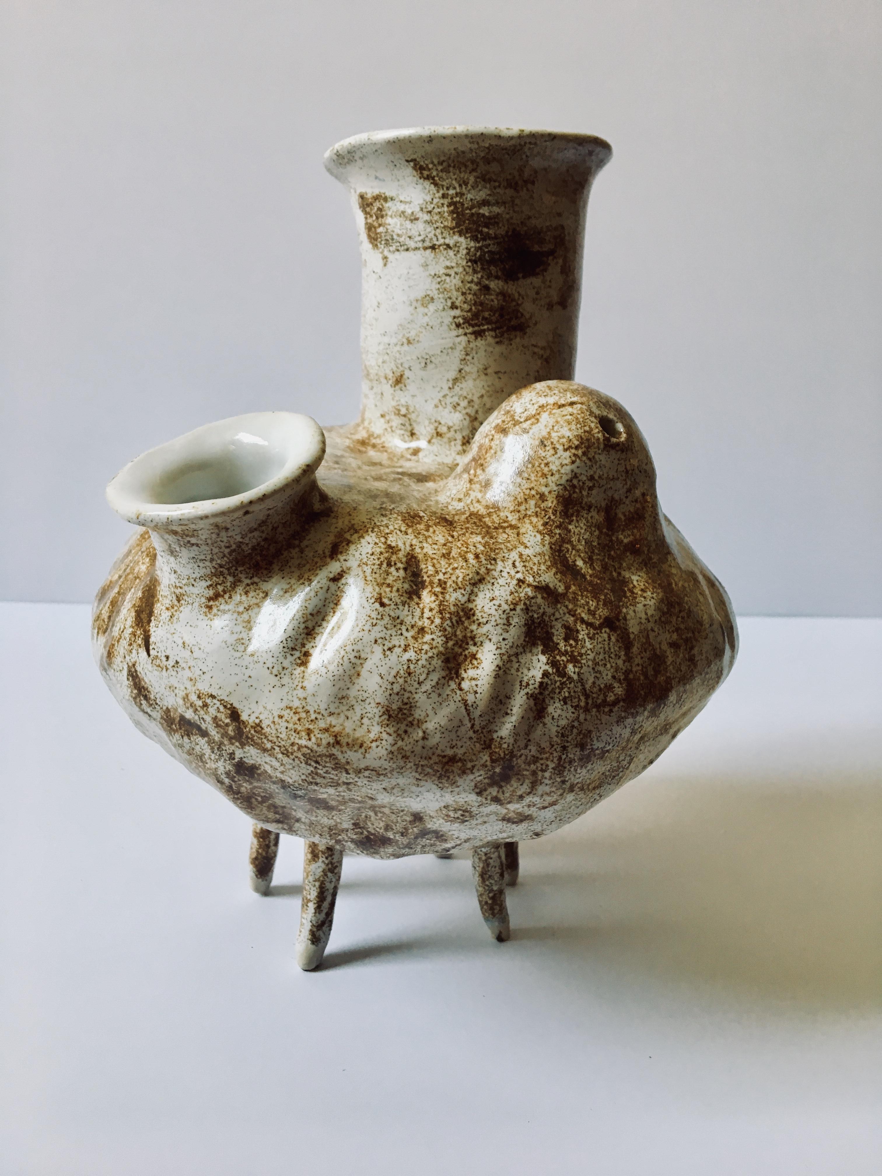 Abstract  Ceramic Vessel Sculpture: 'Creature Medium 5' 2