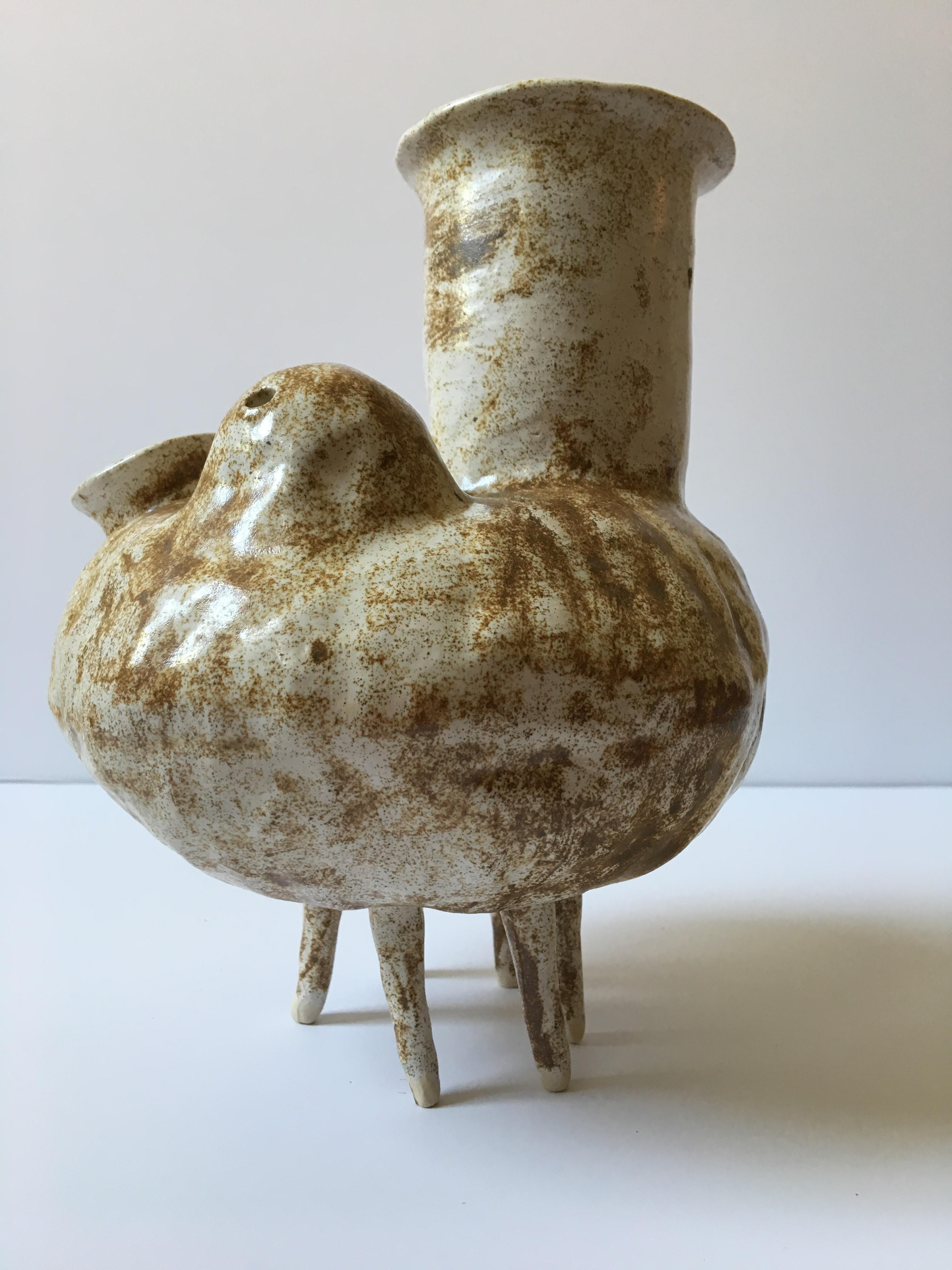 Abstract  Ceramic Vessel Sculpture: 'Creature Medium 5' 3