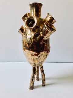 Abstract  Ceramic Vessel Sculpture: 'Creature Medium 9'