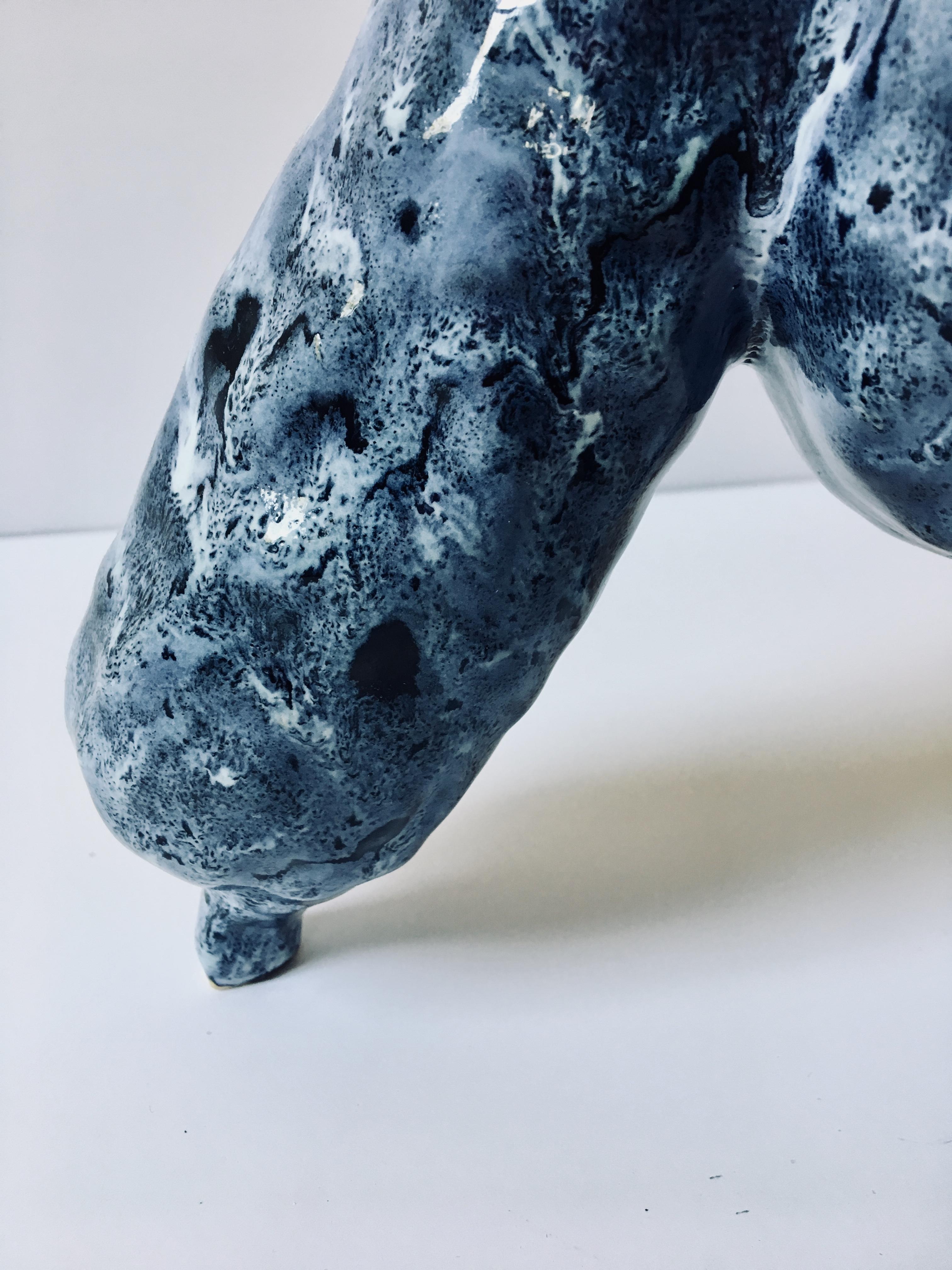 Sculpture ceramic vessel: 'Creature Medium No 3' For Sale 4