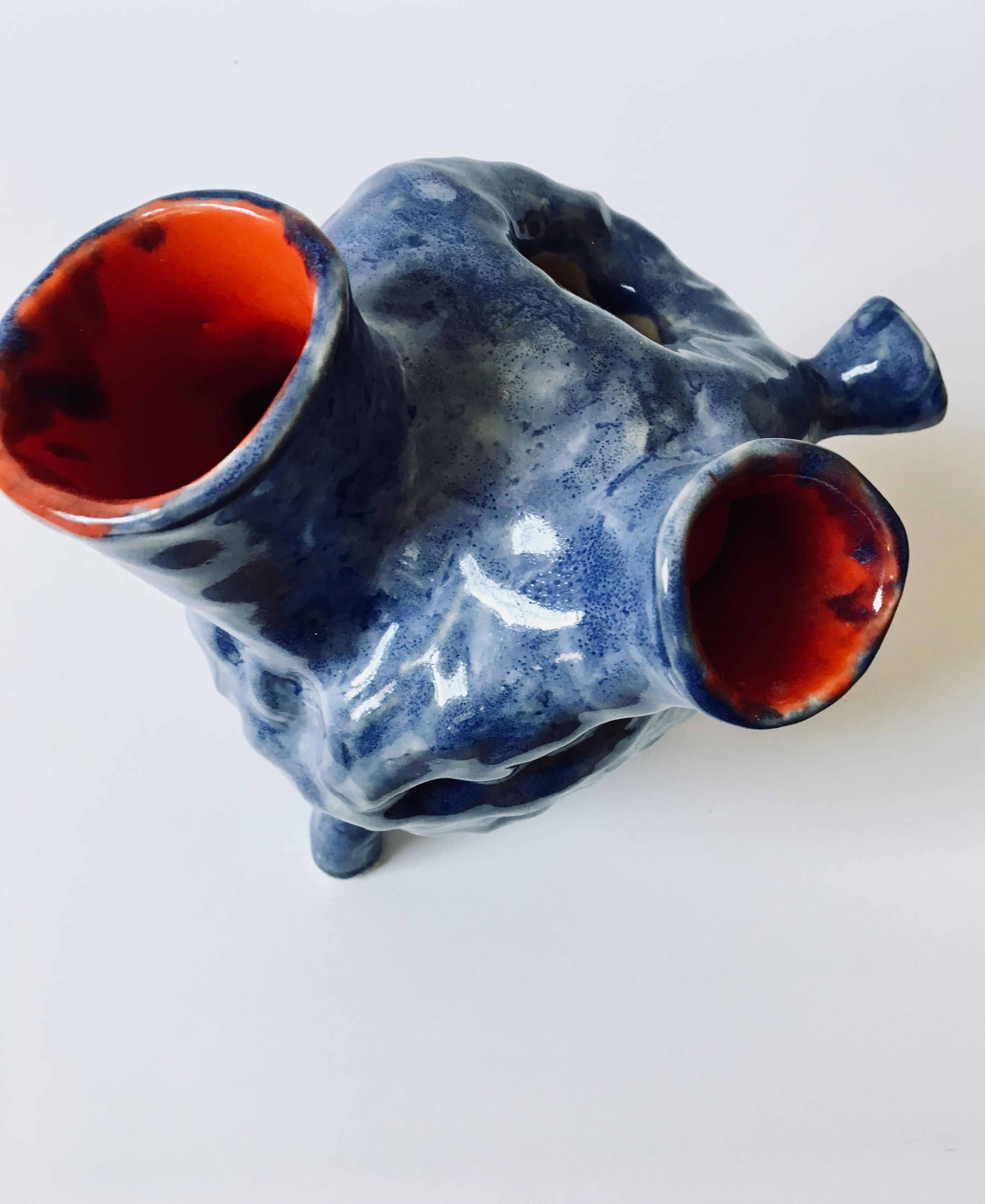 Sculpture ceramic vessel: Creature Medium No 4' 6