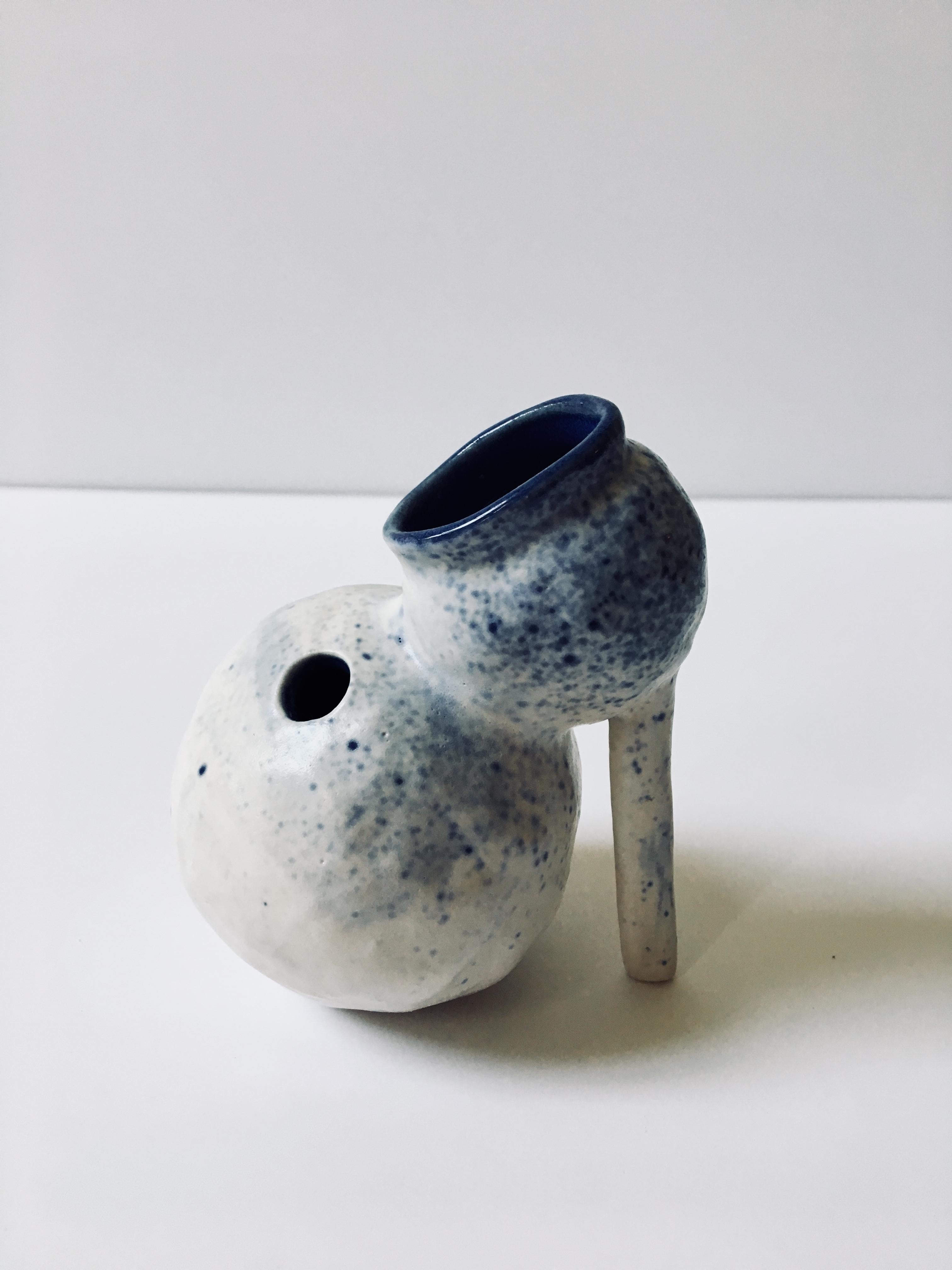 Ak Jansen Abstract Sculpture - Sculpture ceramic vessels: 'Creature Small 'No. 6'
