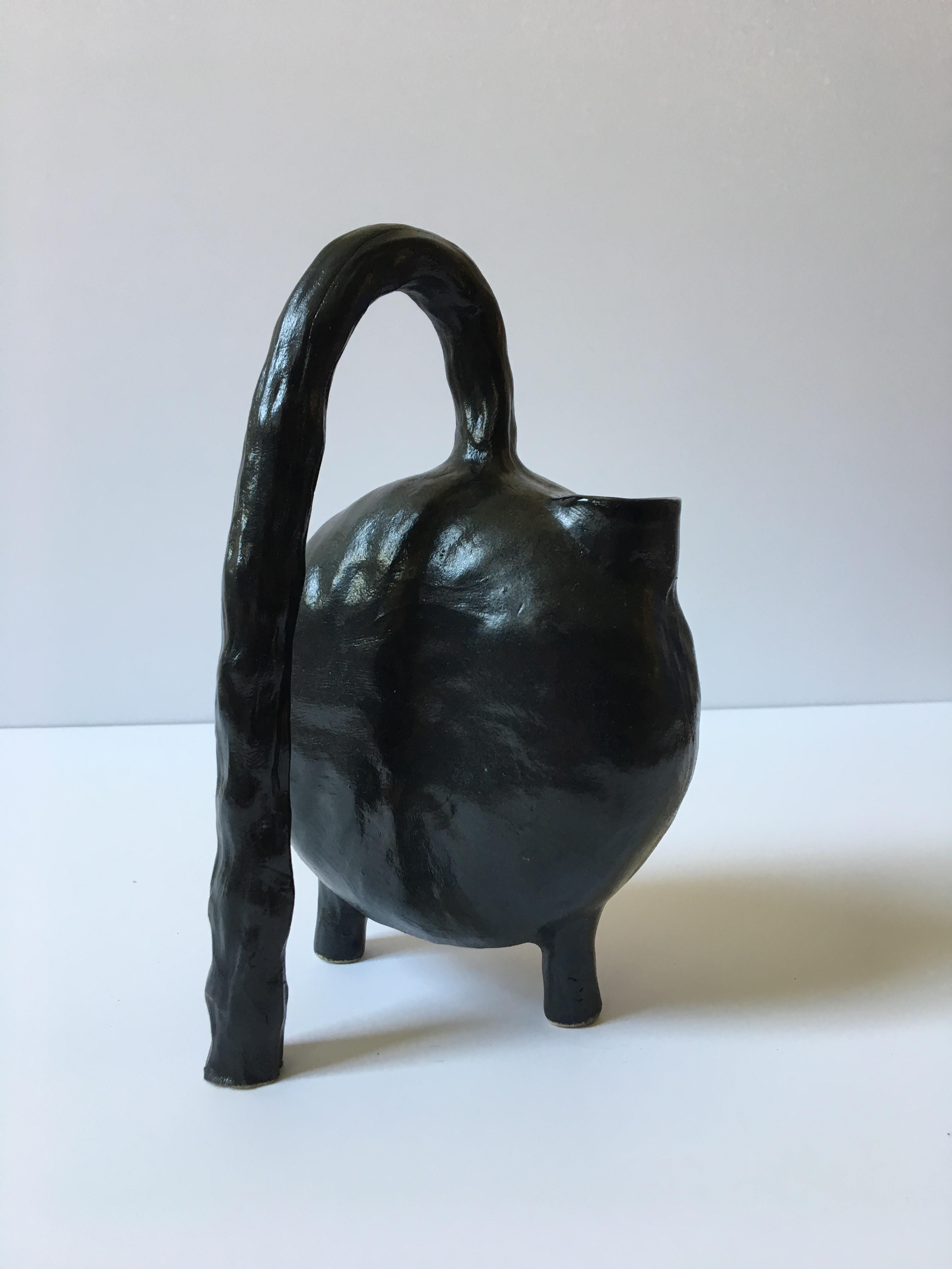 Sculpture ceramic vessels: 'Creatures No. 1, 6, 8' 8